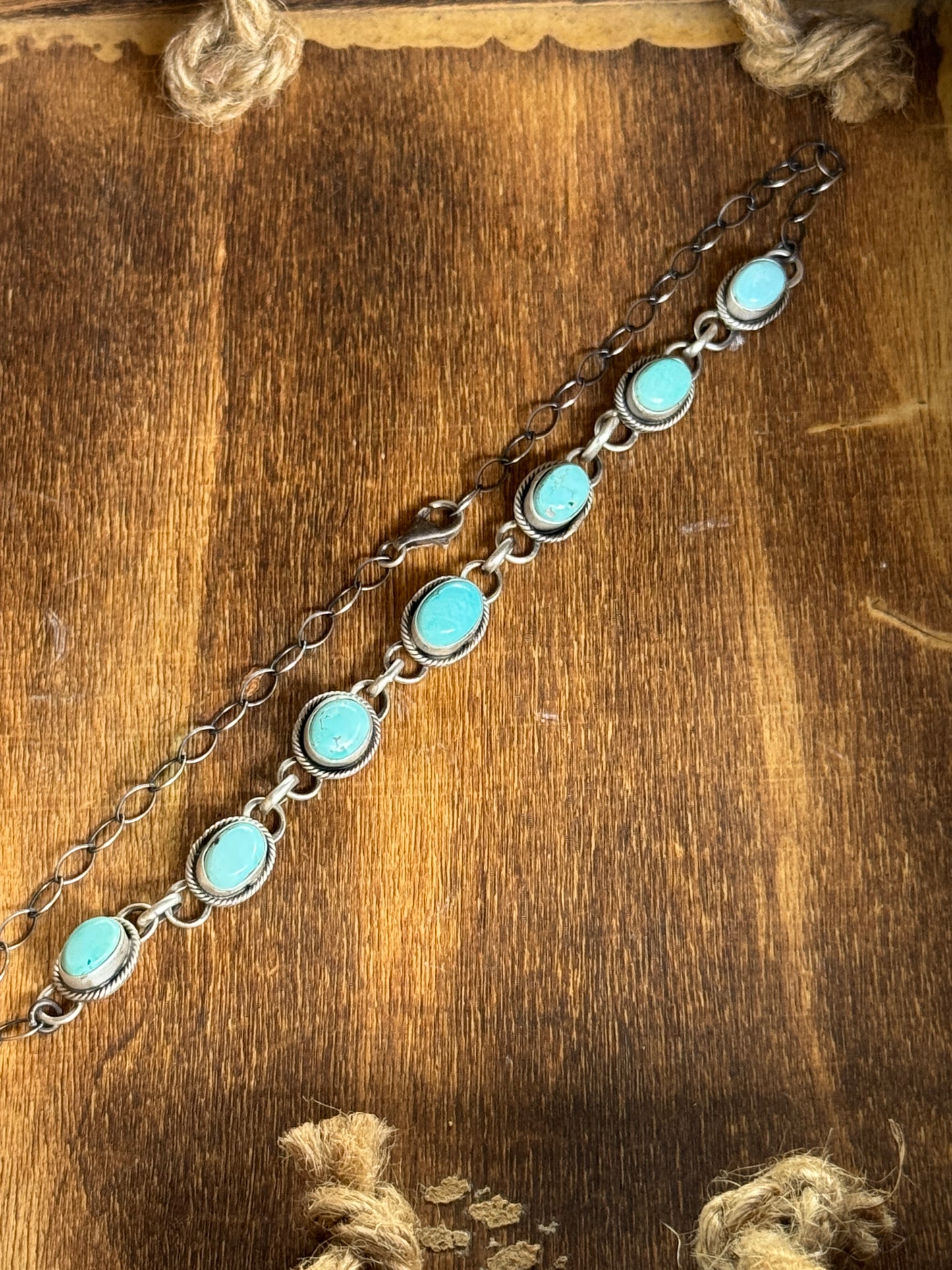 5 stone Turquoise Choker Opt 2