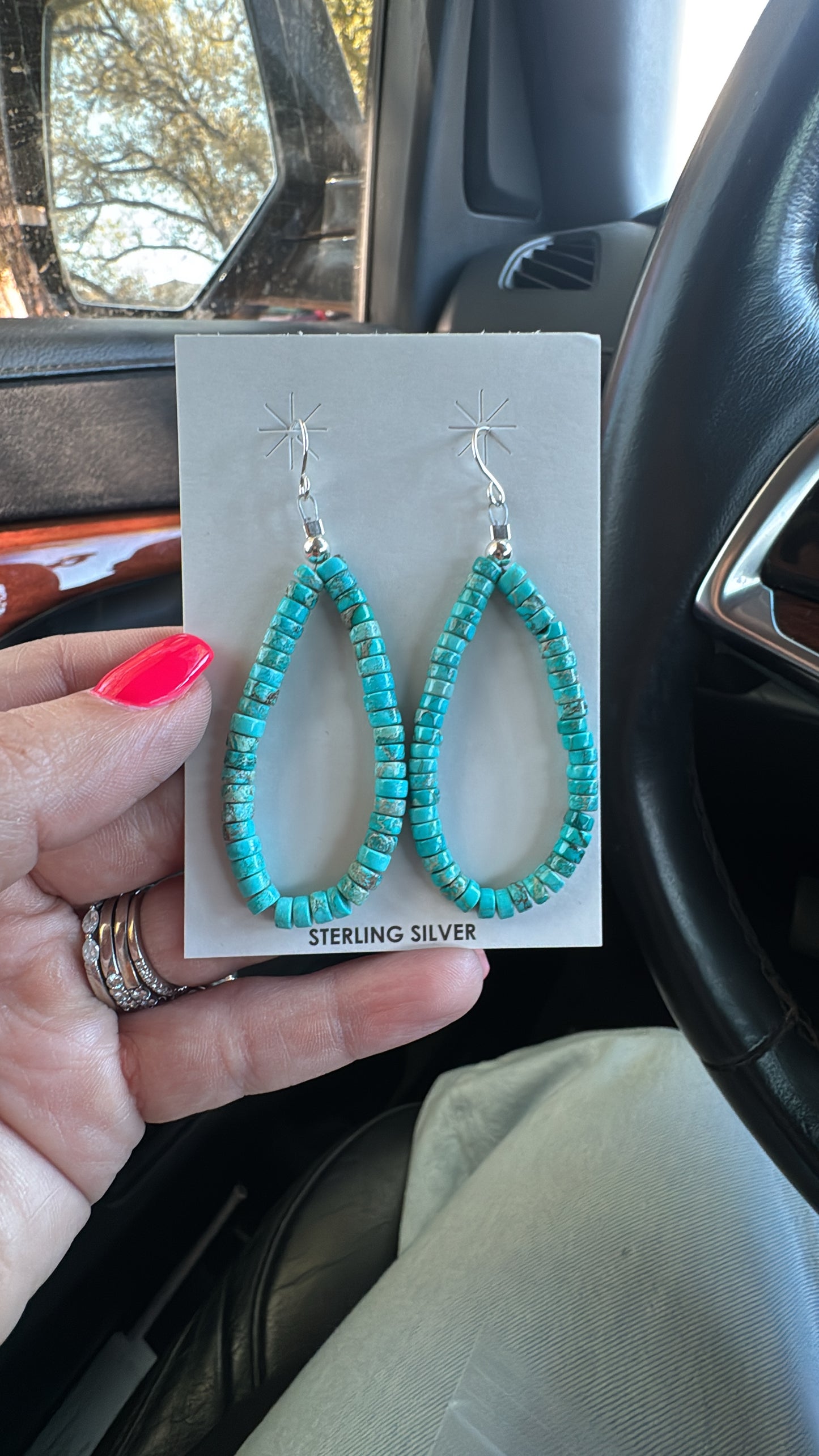 Turquoise teardrops