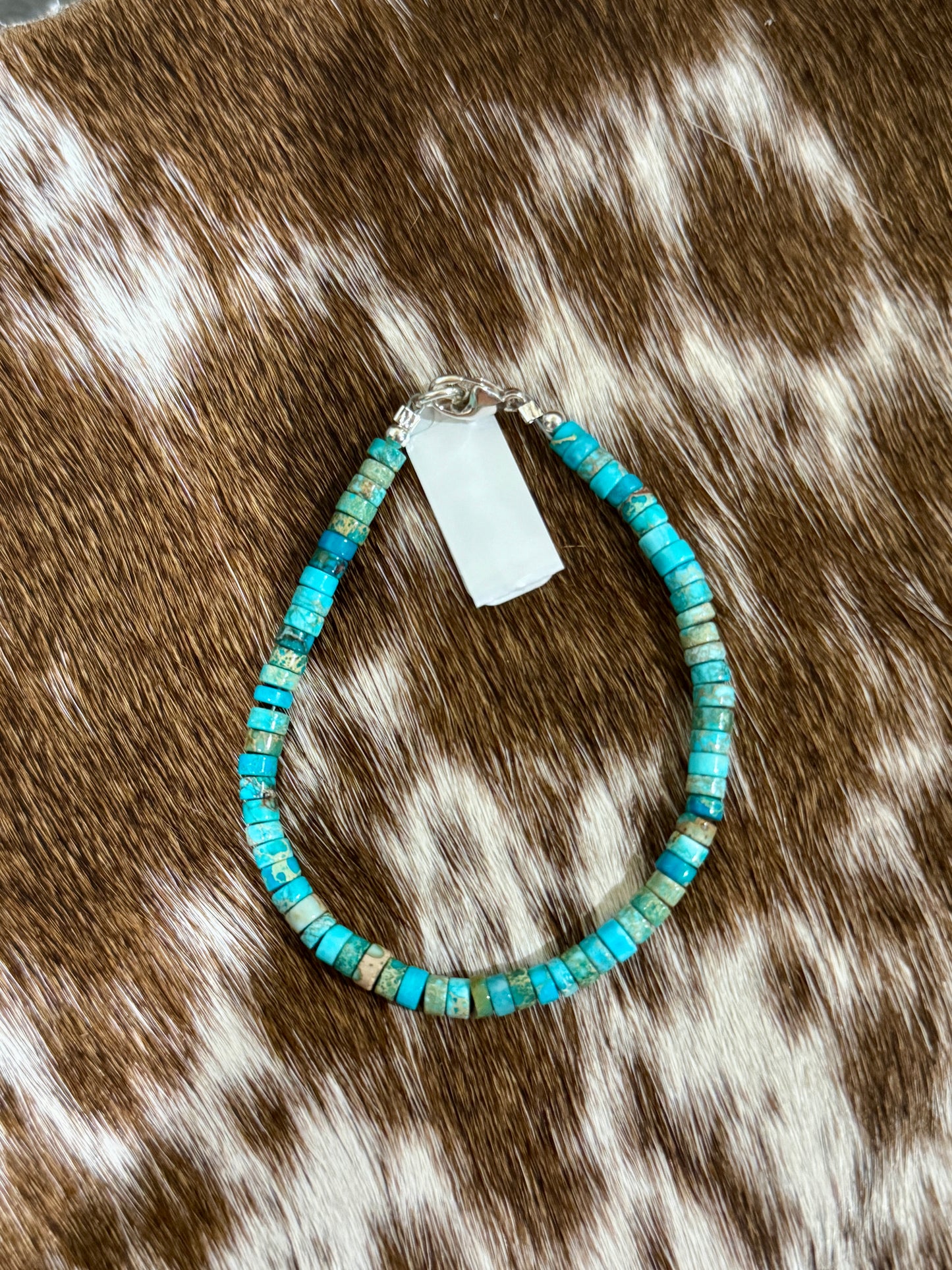 Kingman Turquoise Heishi Bracelet