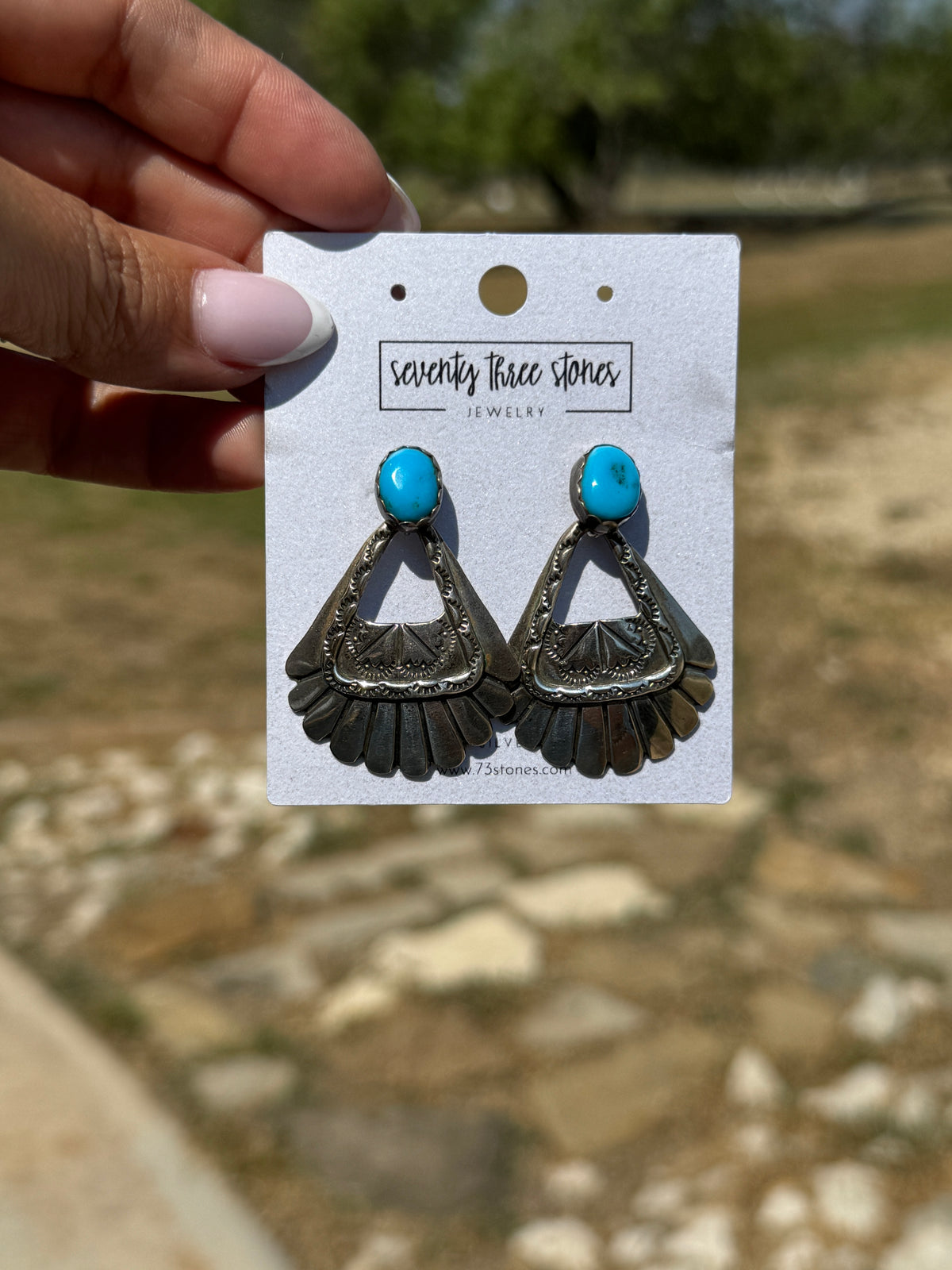 Vintage sleeping beauty, Turquoise dangles
