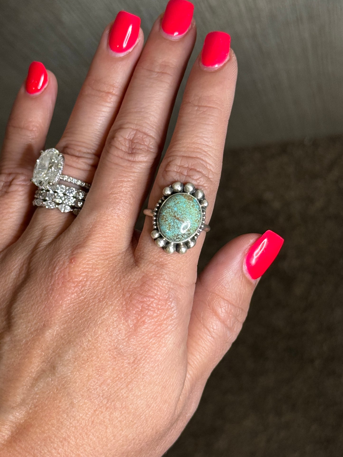 Turquoise Ring A sz8