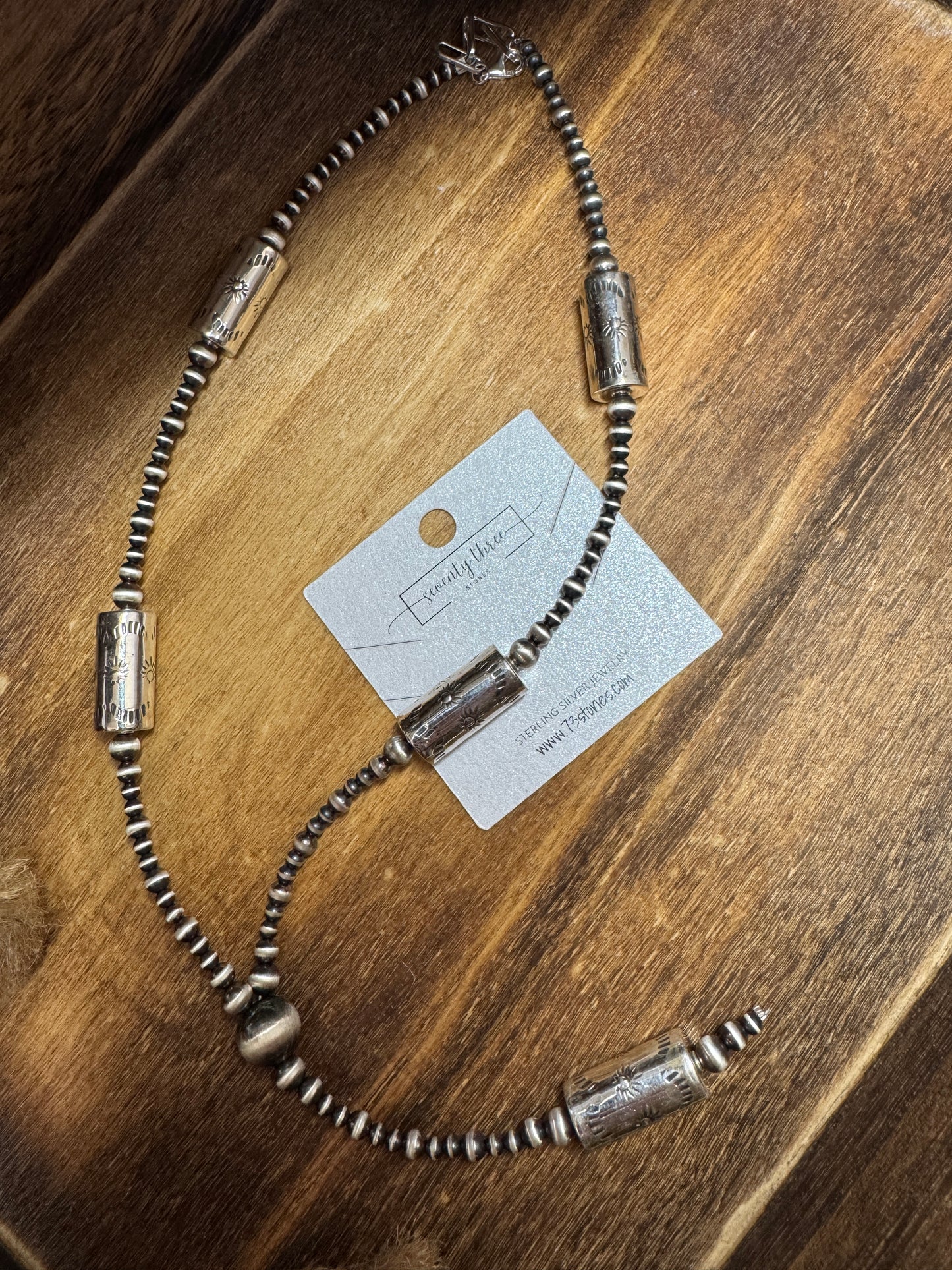 3mm graduated lariat Barrel Bead