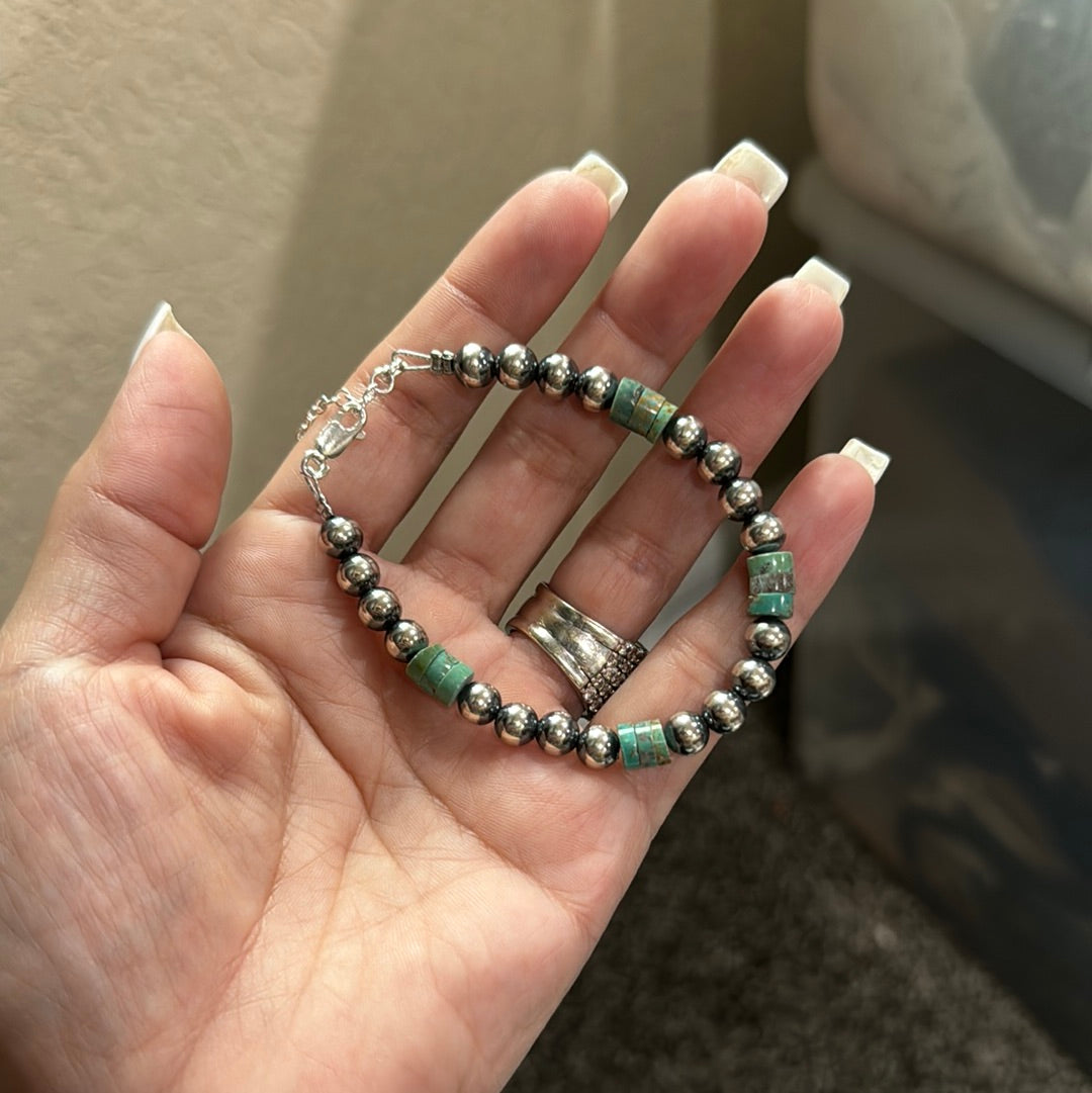 6mm with Turquoise bracelet