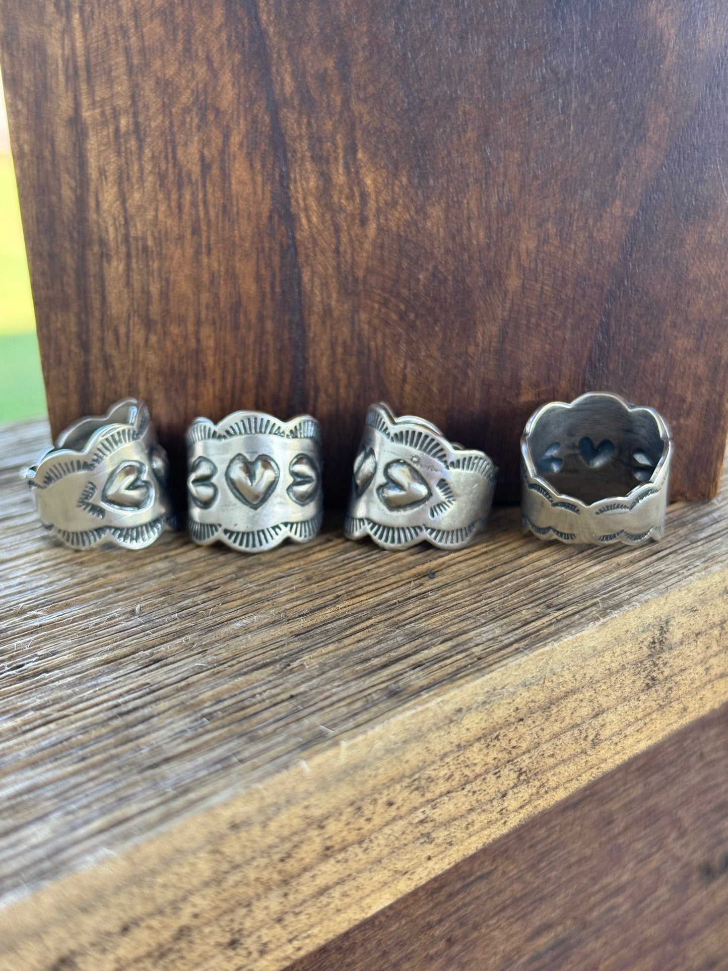 B Shorty Cigar Heart Band Ring