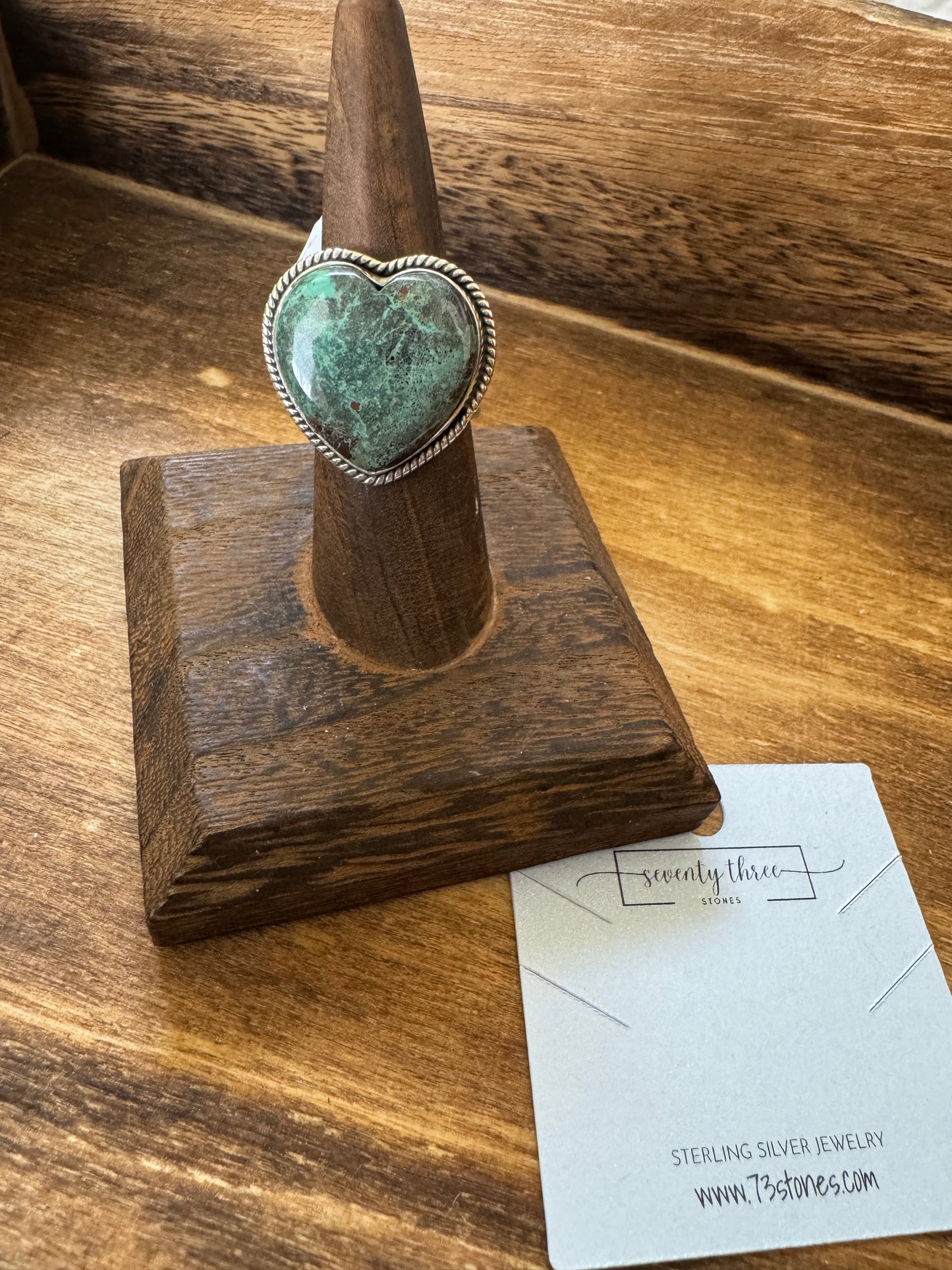 Carnation Adjustable Heart Ring