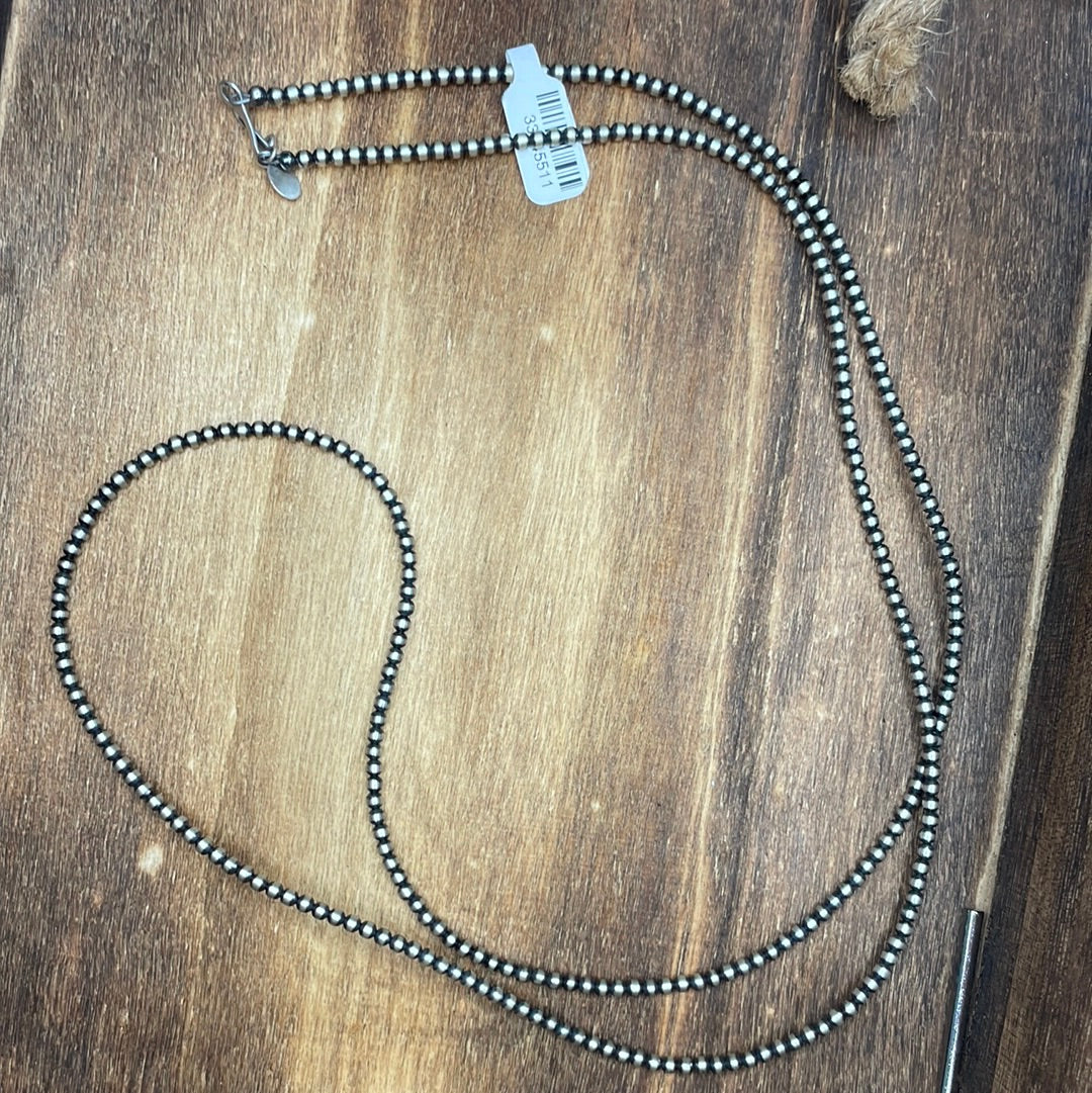 3mm Navajo Sterling Pearls