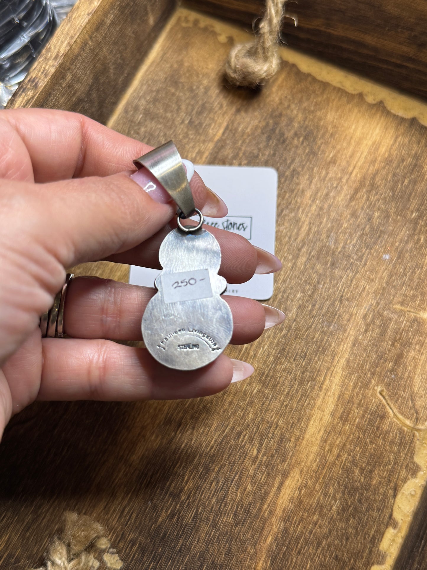 Kathleen Livingston 2 stone Pendant