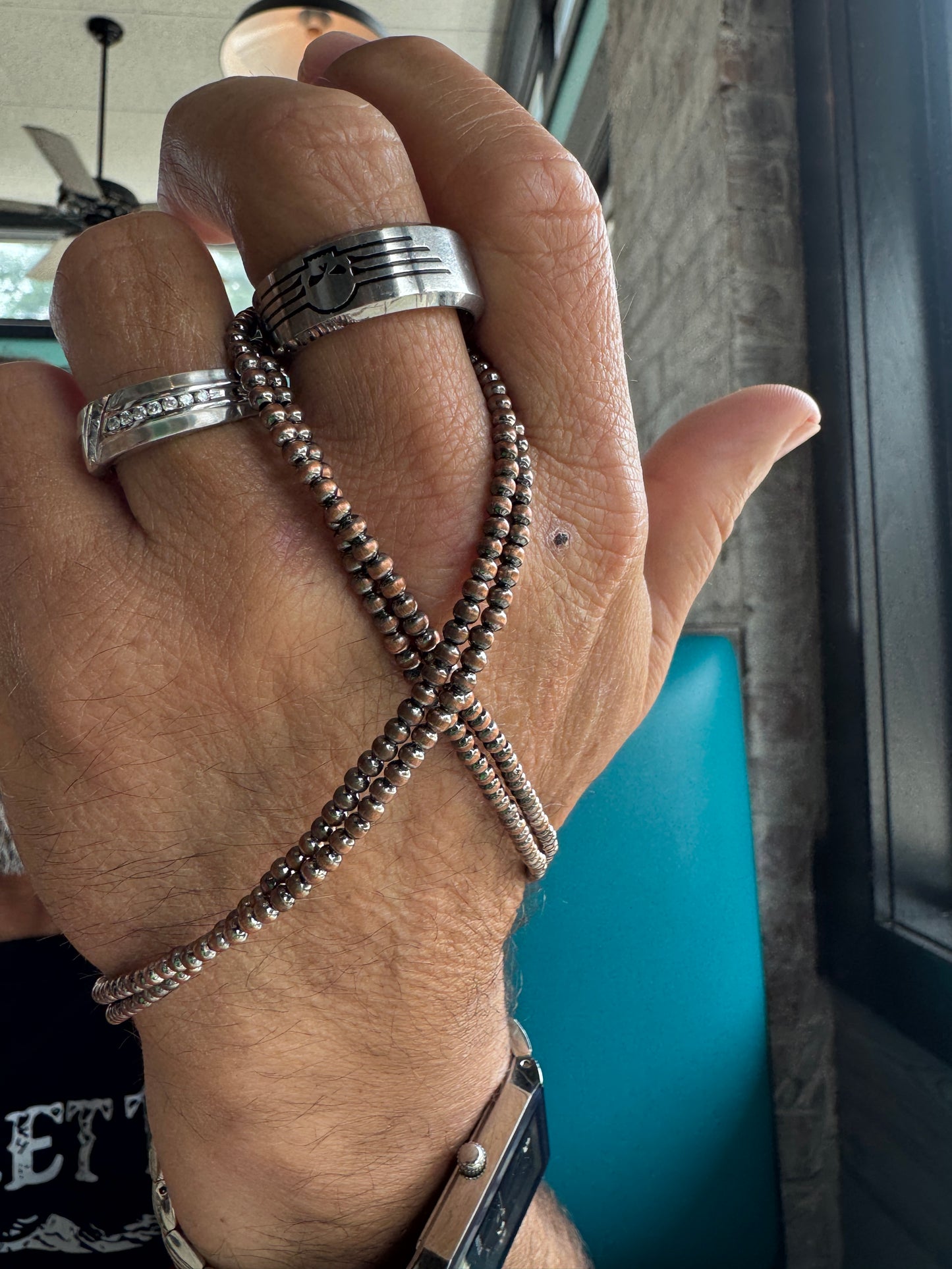 Copper Pearl Necklaces 3mm