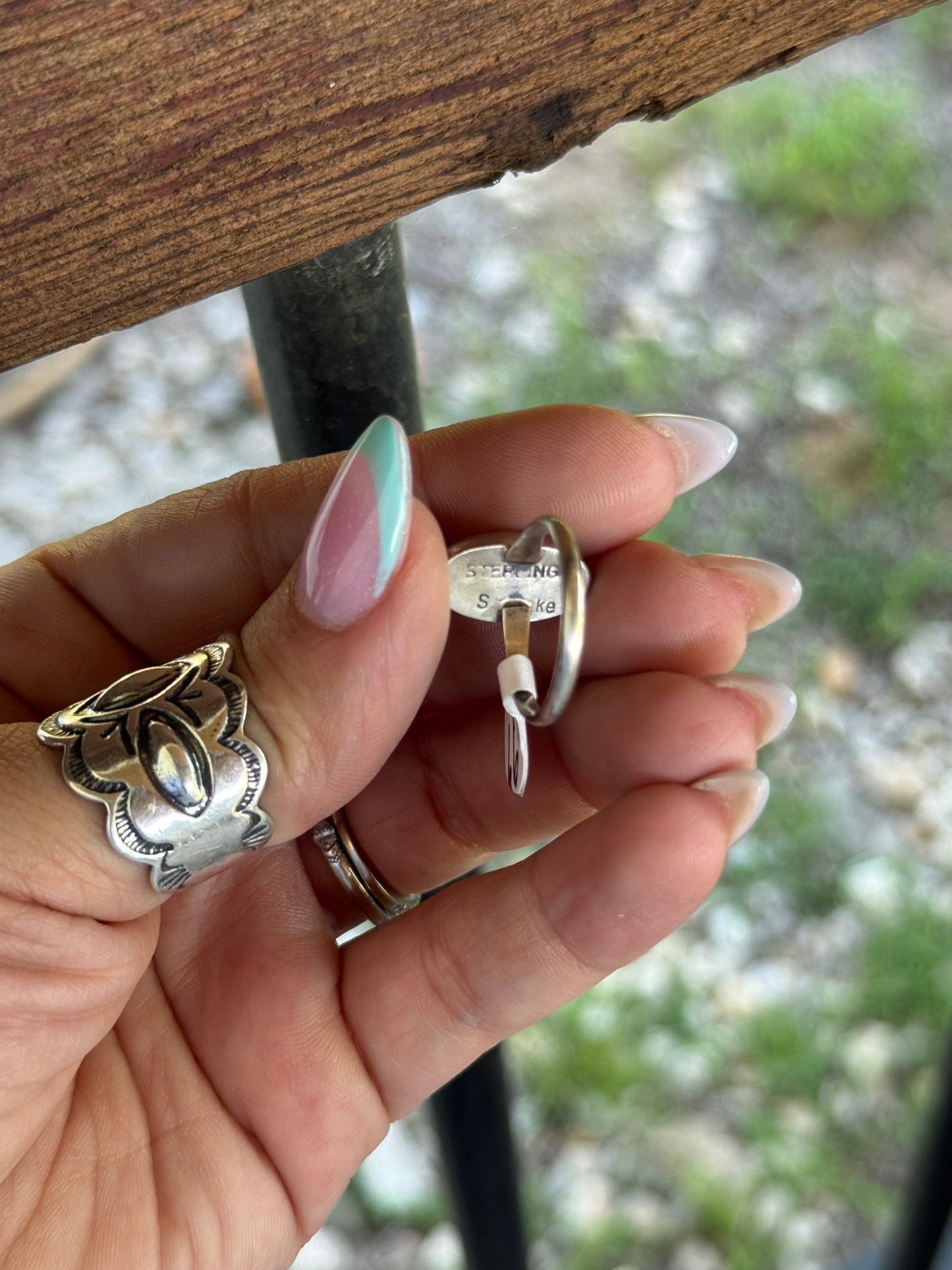 Pink Conch Ring Sz 6.5