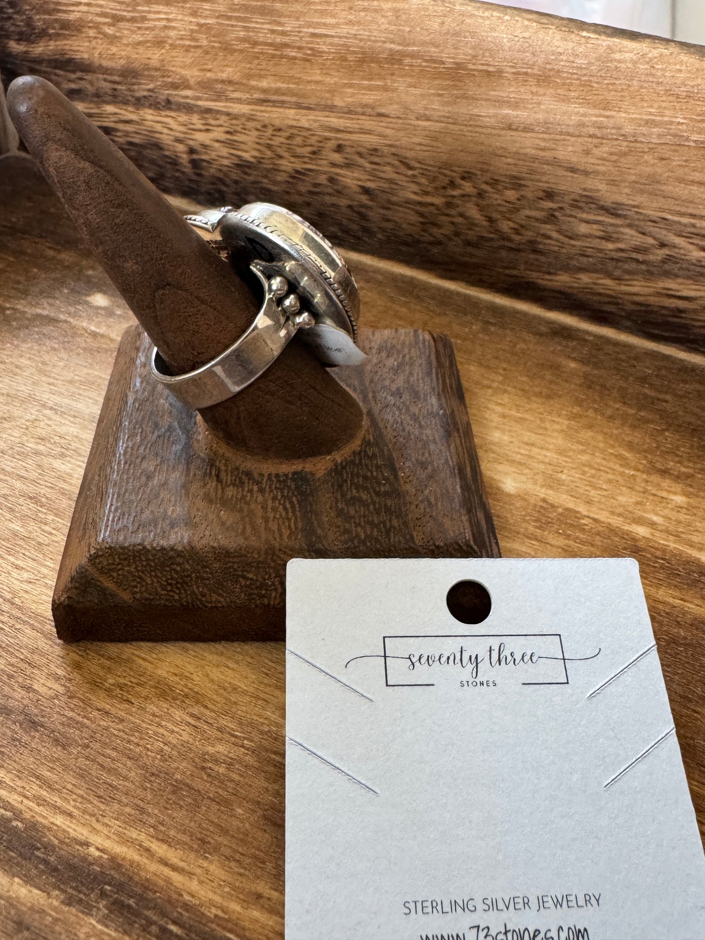 Lantana Ring Adjustable Heart Wild Horse