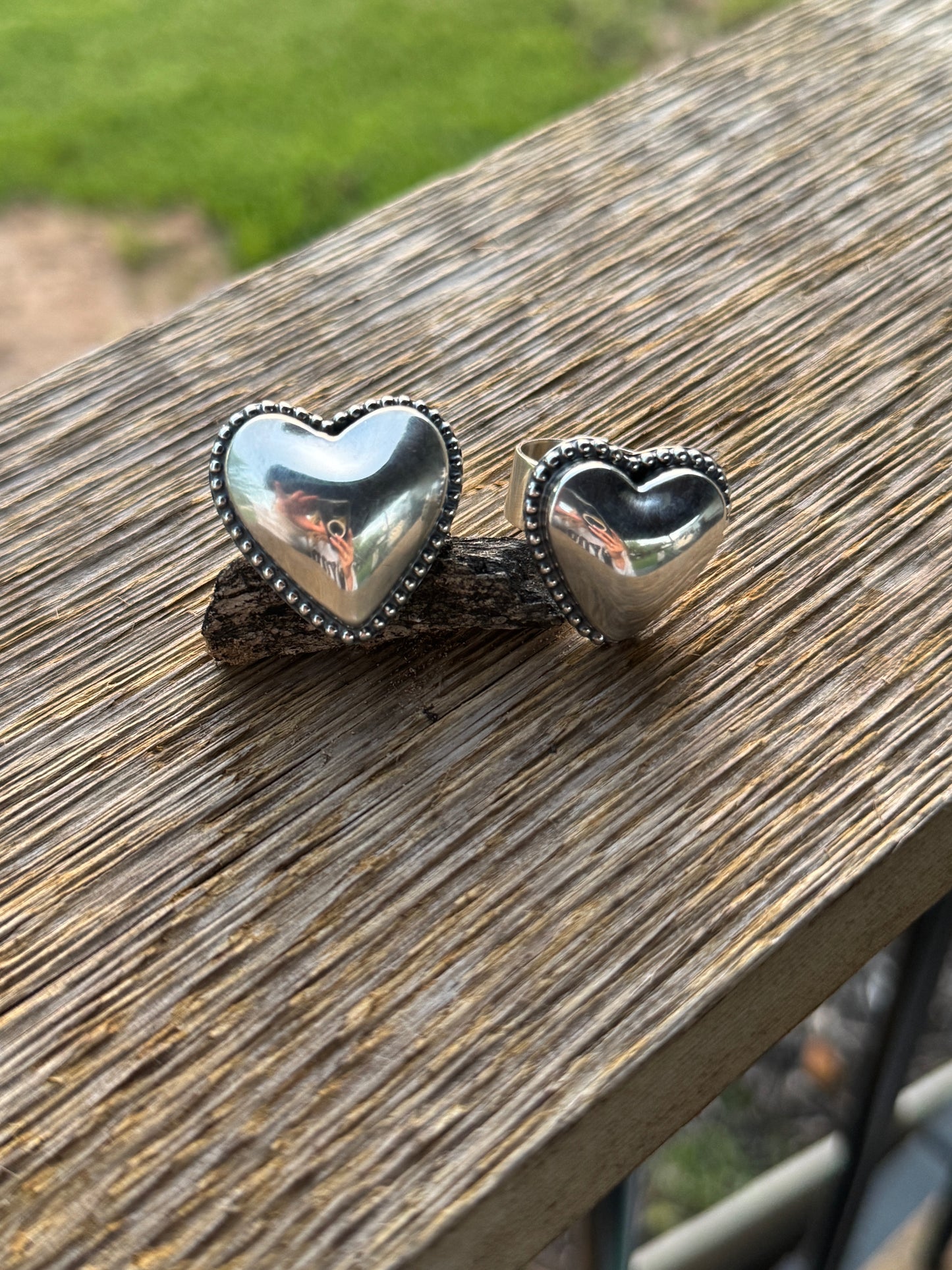 Puffy Heart Ring Medium- Adjustable