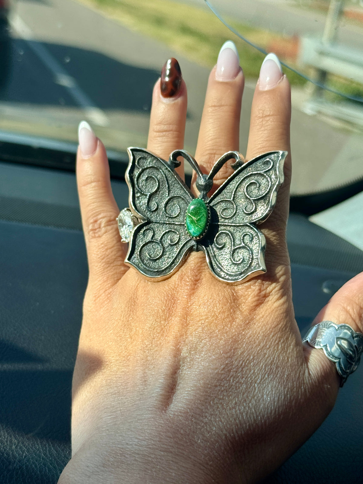 Sonoran Gold Adj Ring Butterfly Tufacast, Mechito Jim