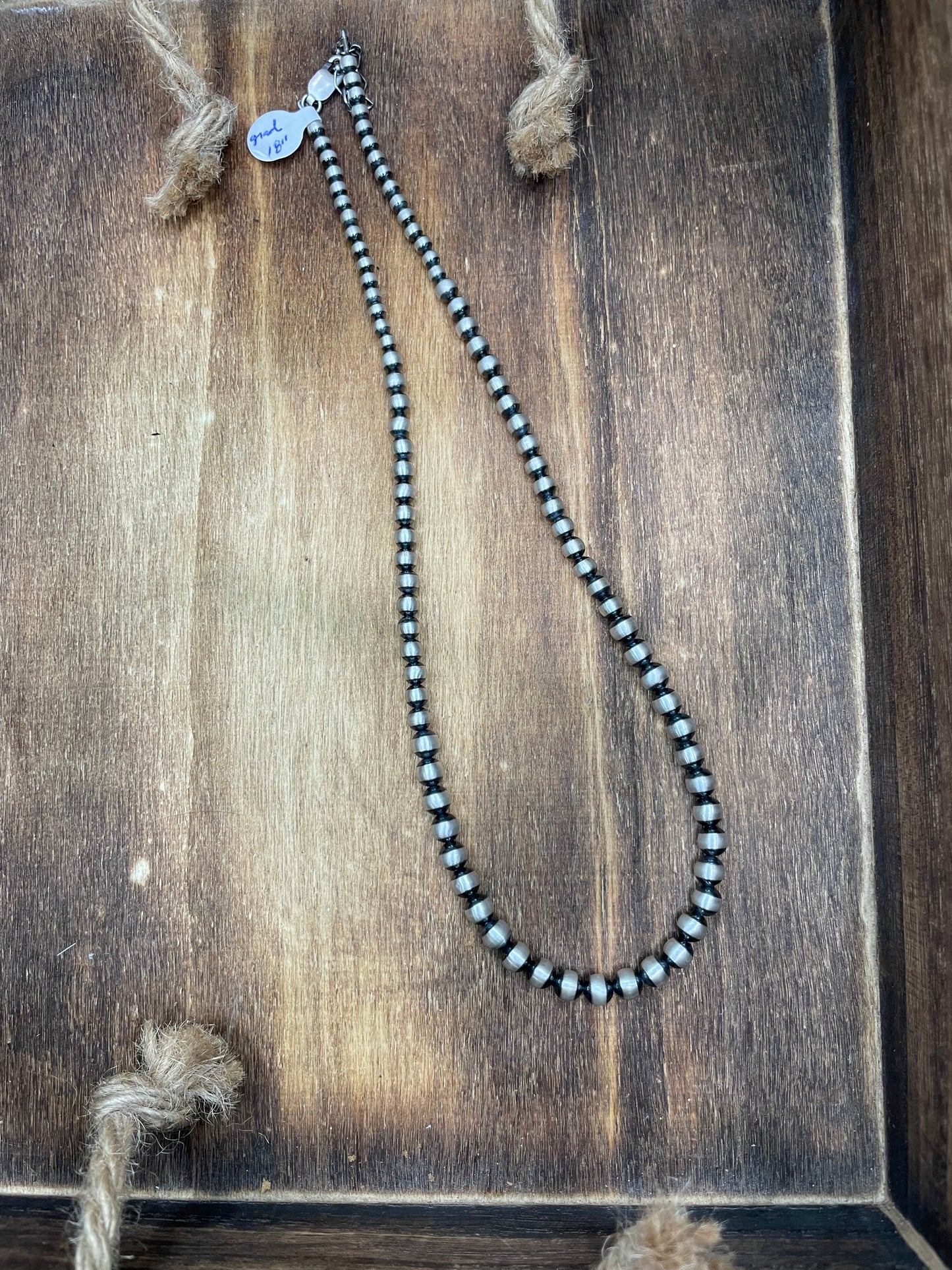 Graduated Navajo Pearls 16” w/extender