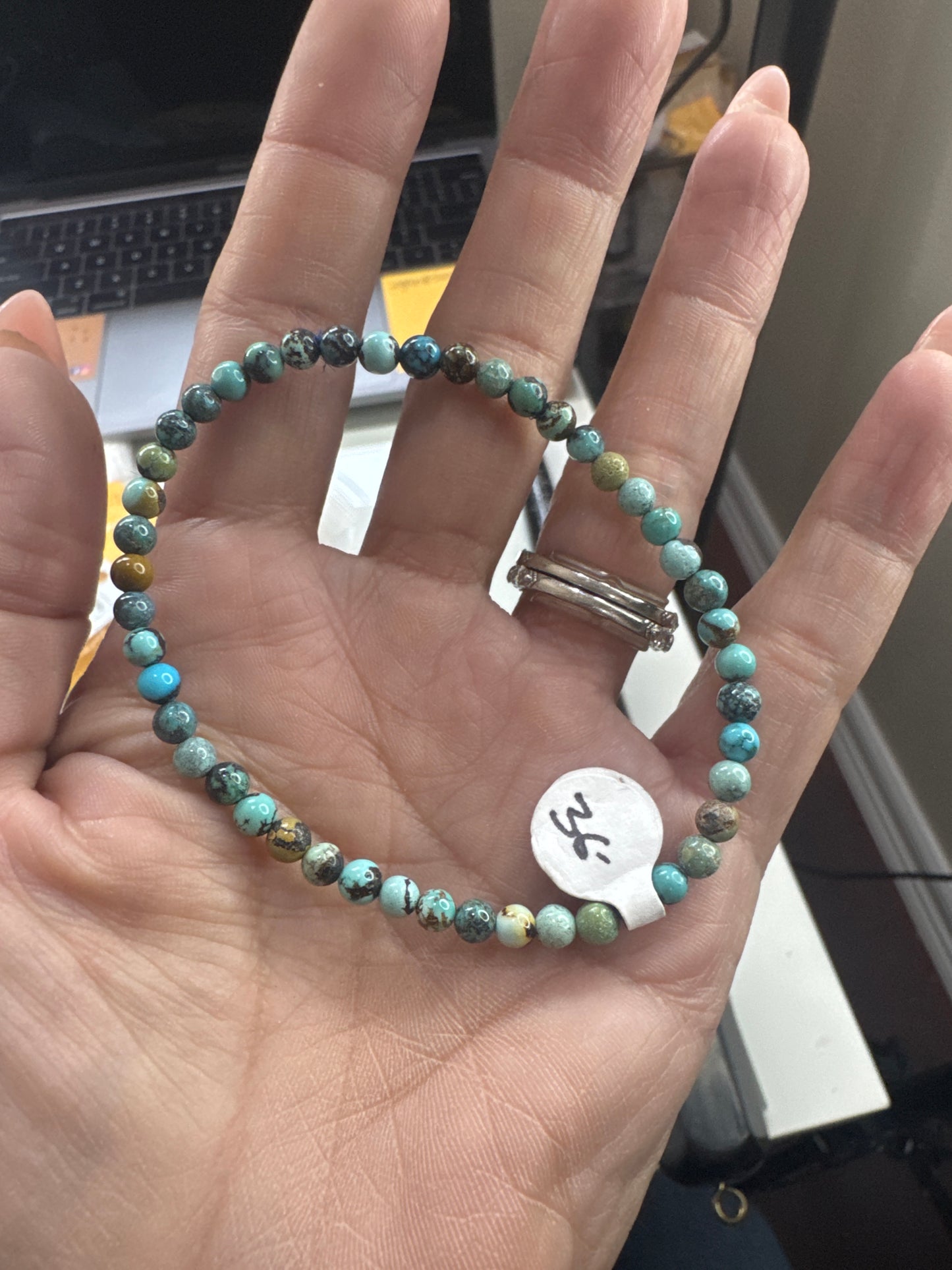 4mm Turquoise Stretch Bracelet