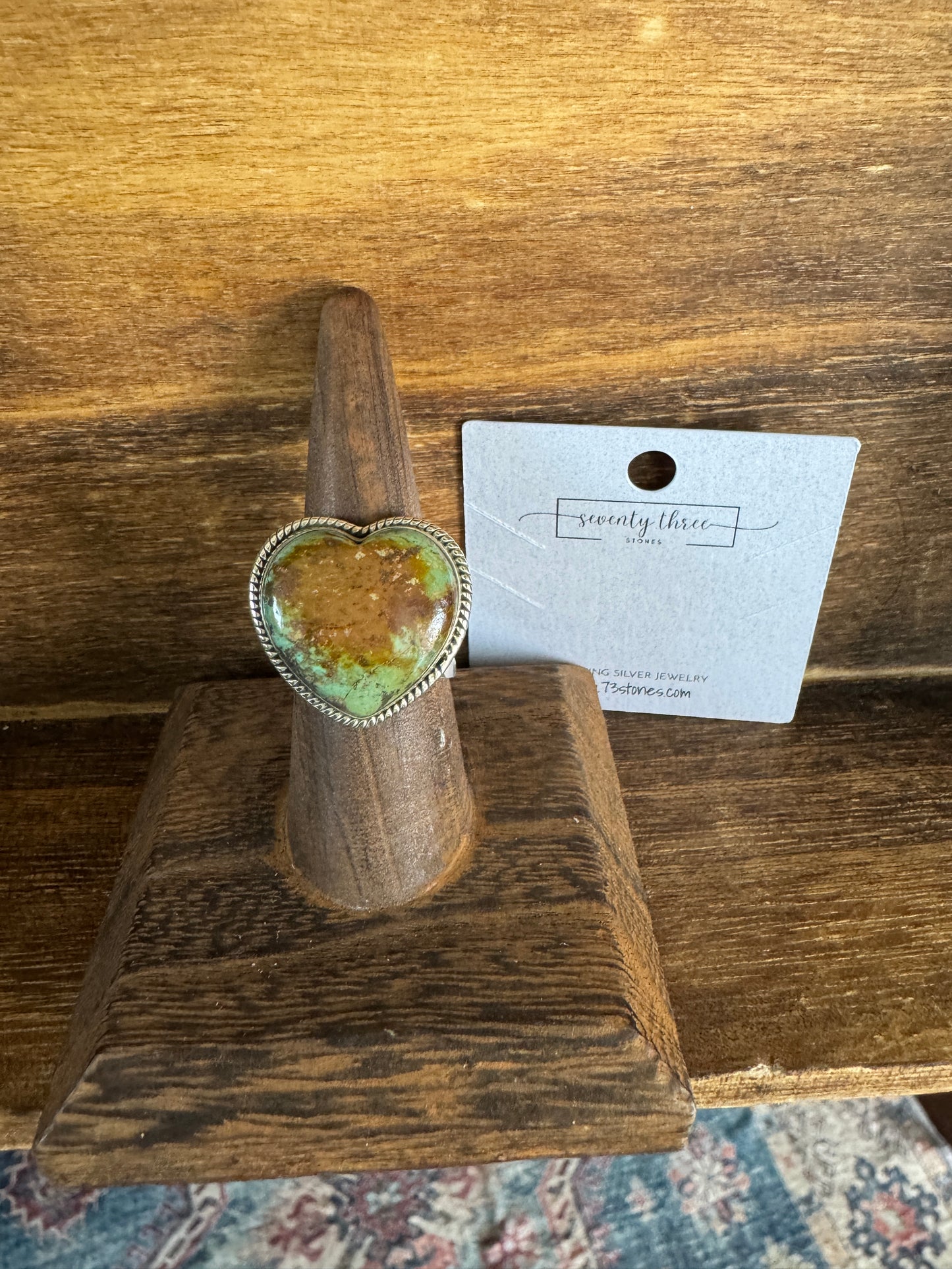Carnation Adjustable Heart Ring