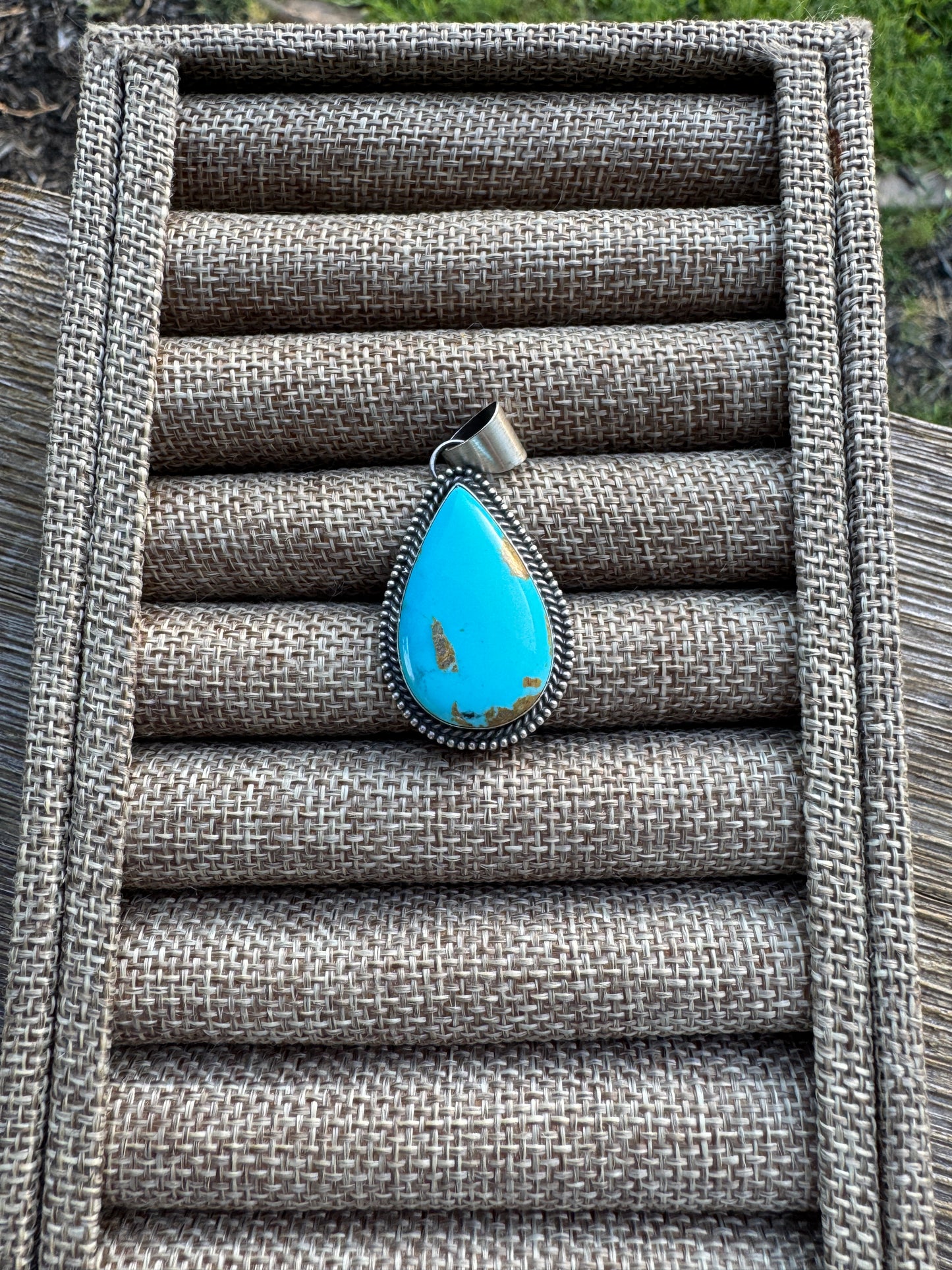 Turquoise Teardrop Pendant 3