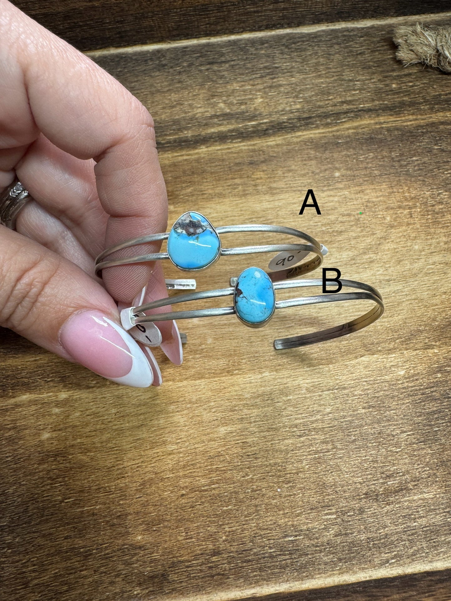 Turquoise Sterling Silver Cuff Golden Hills B