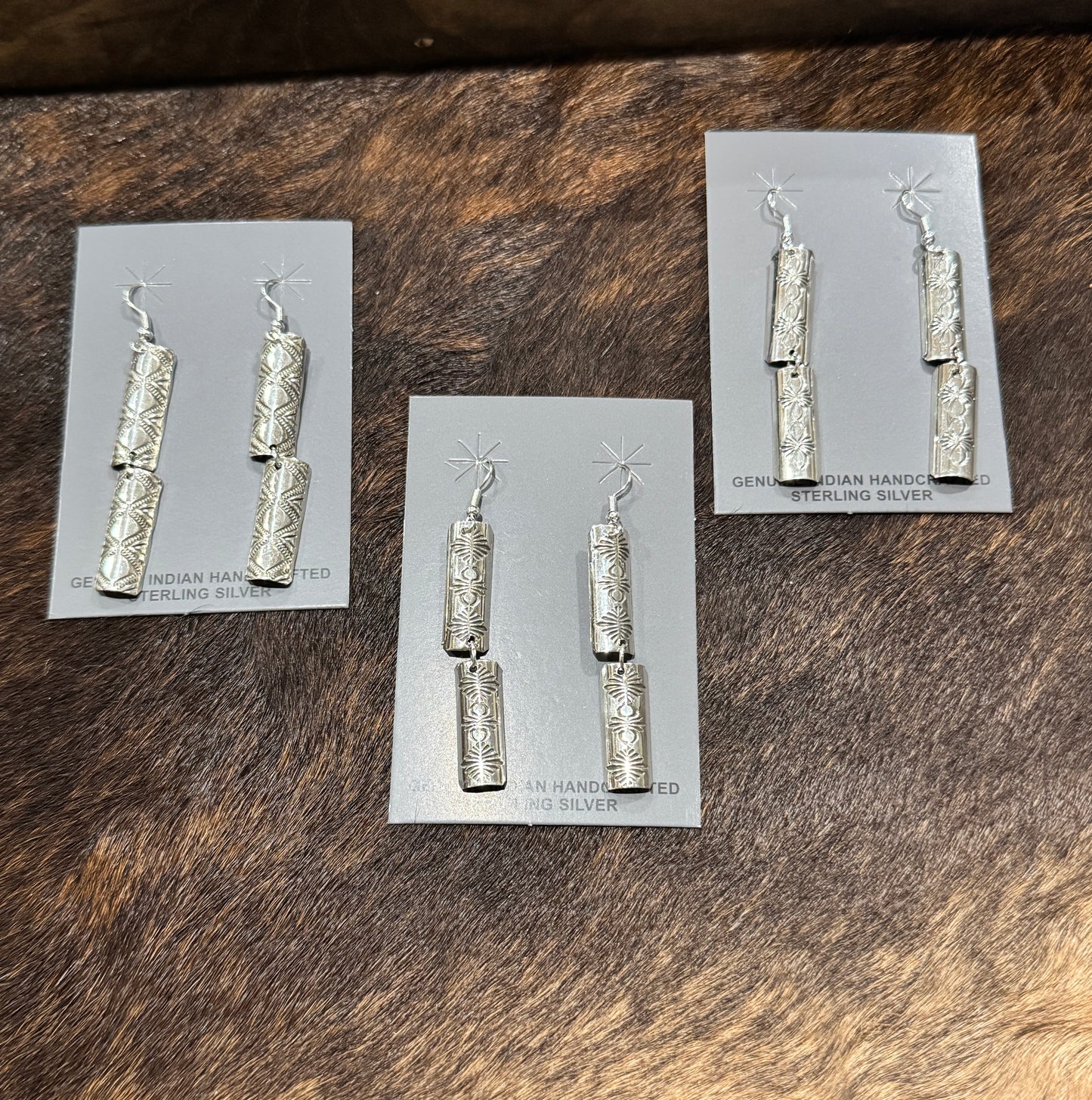 Nova Ashley Handmade half barrel earrings