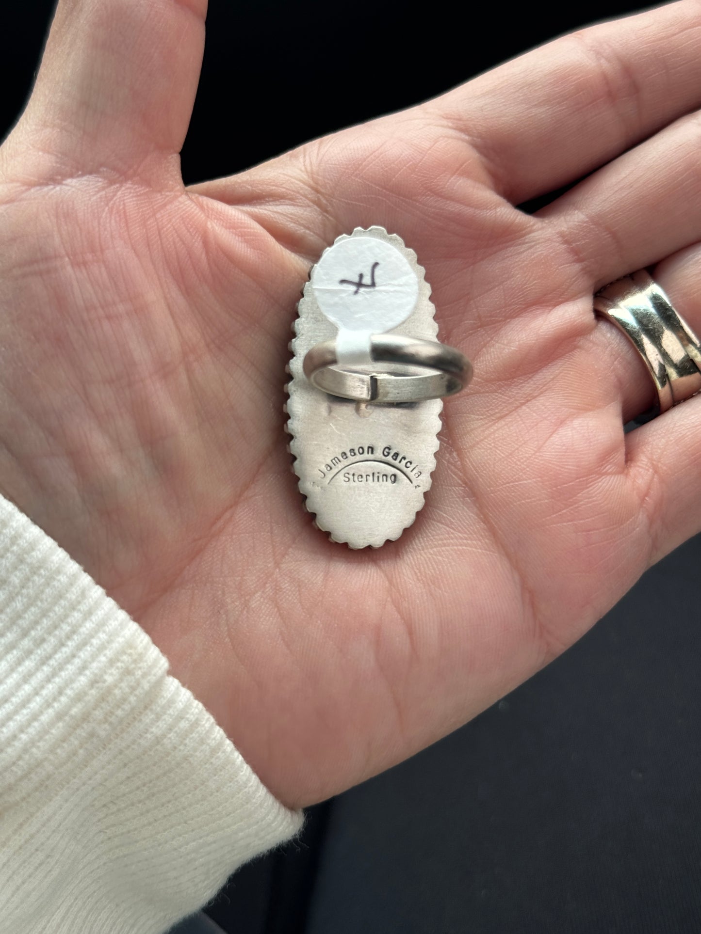 White Buffalo ring size 7 by Jameson Garcia