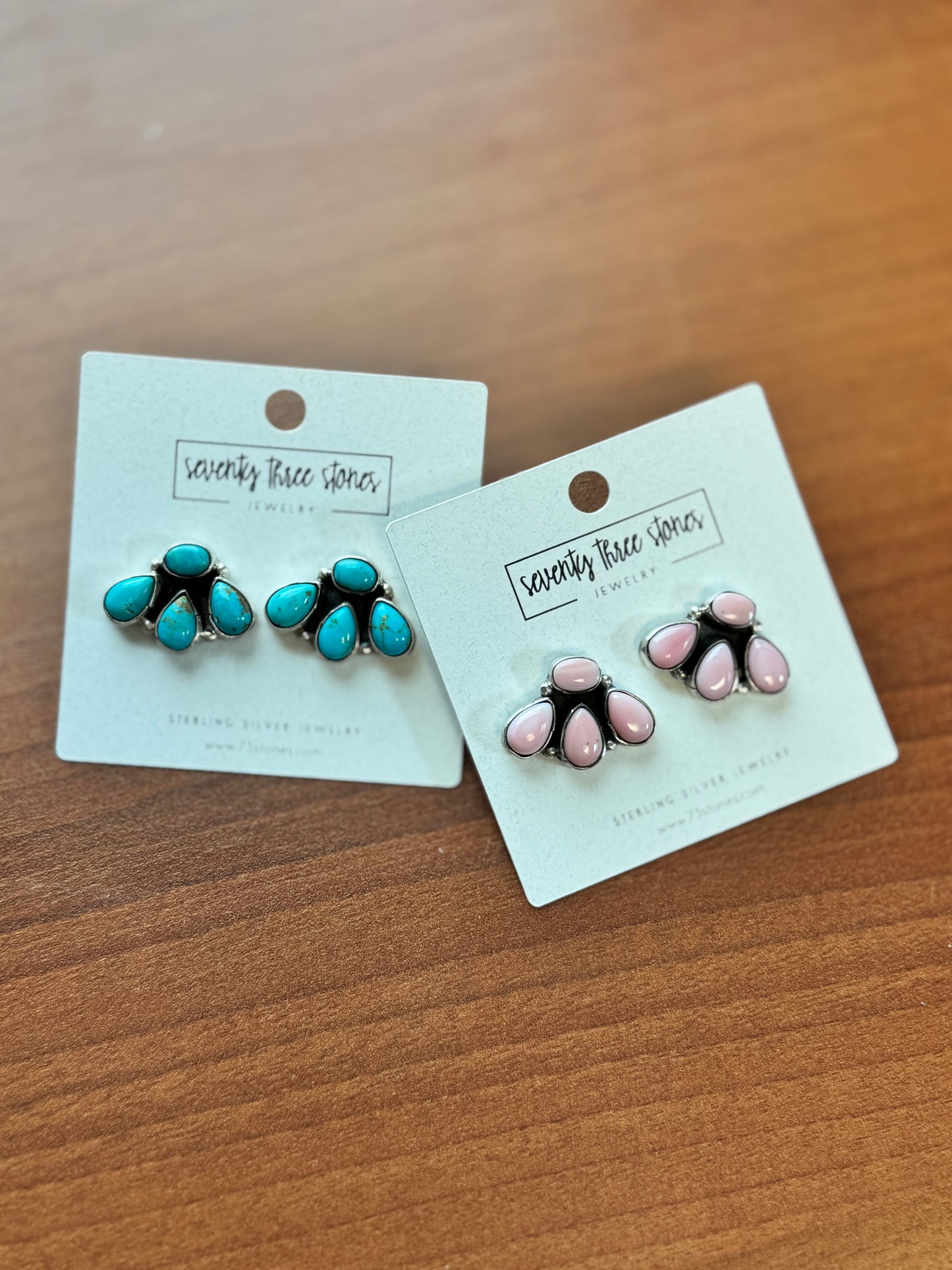 4 Stone Cluster Turquoise