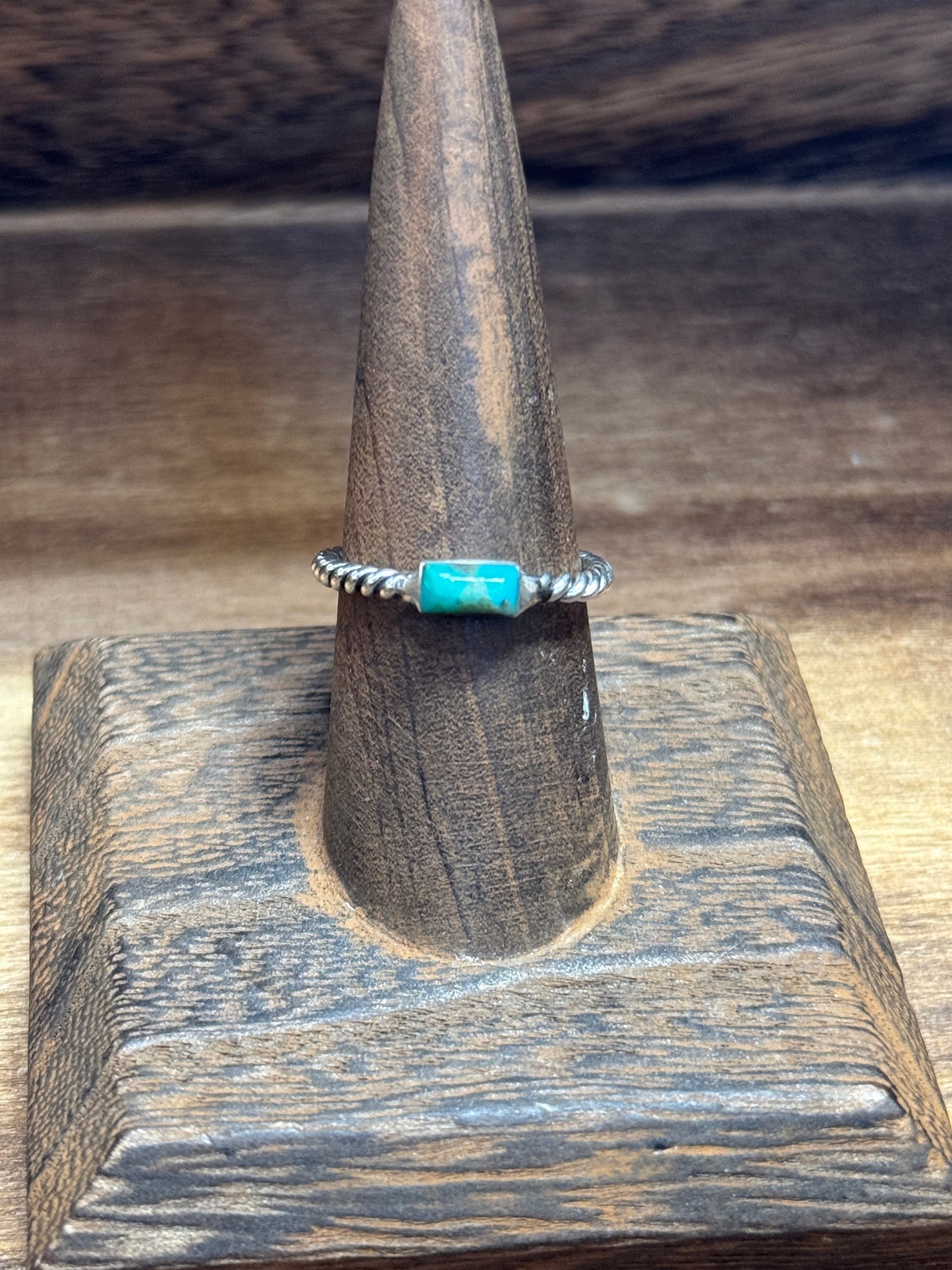 Turquoise Bar Stacker Ring