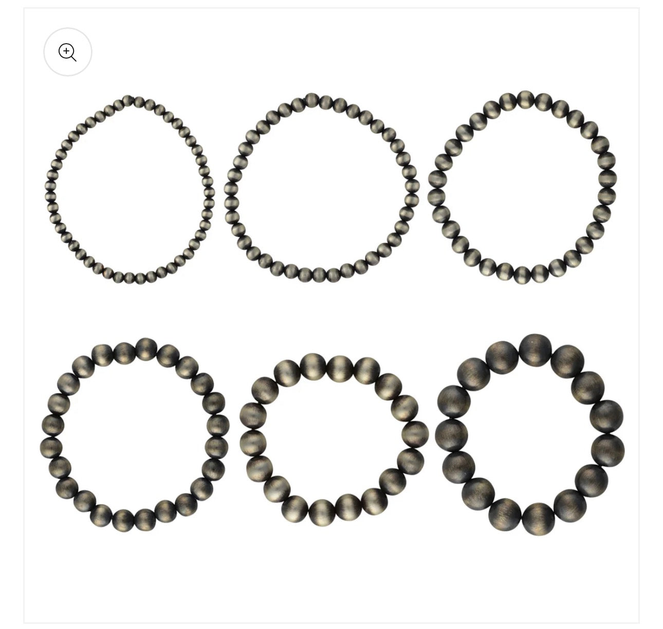 Sterling Silver Navajo Pearl Stretch style Bracelets