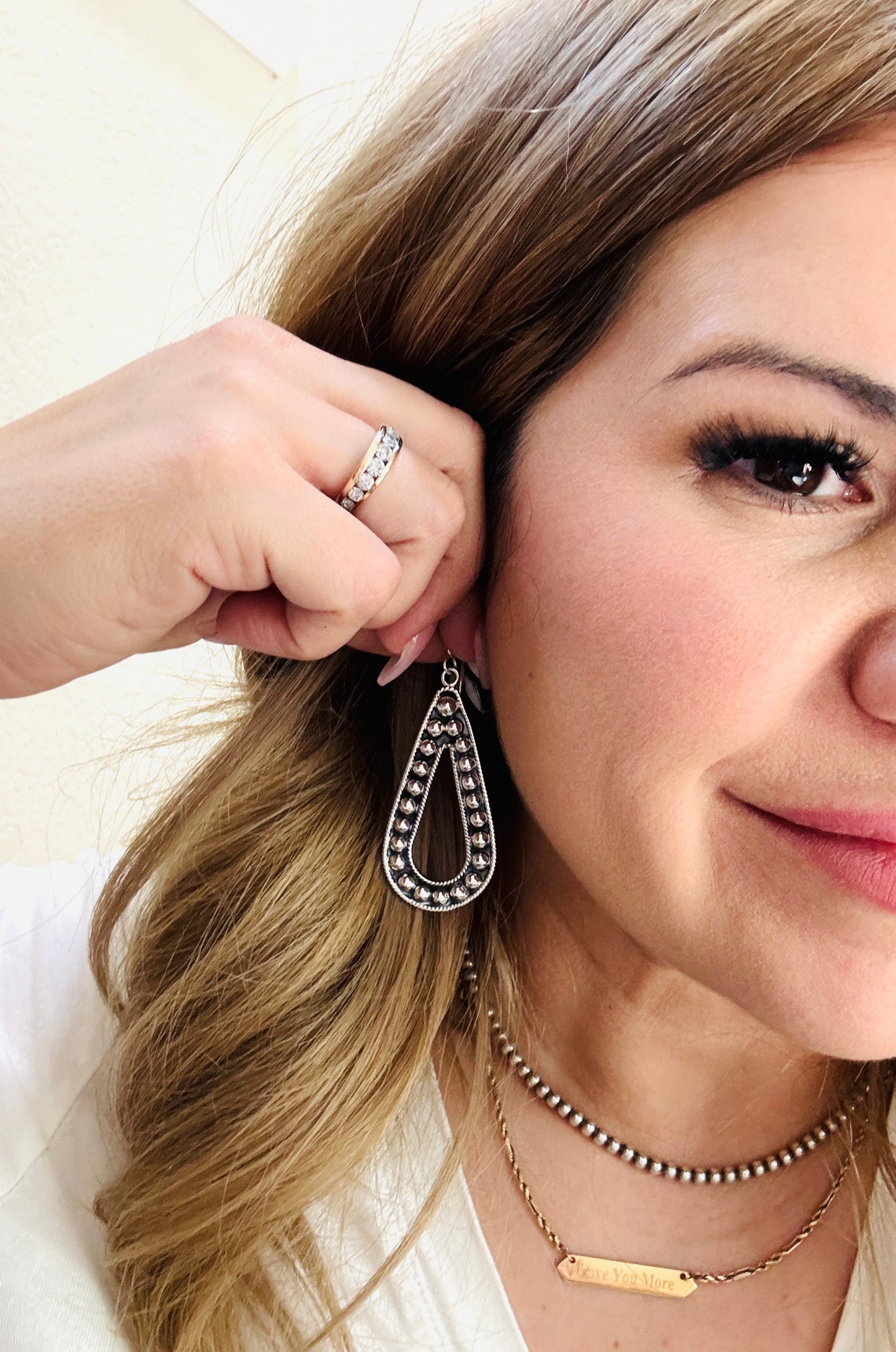 Teardrop ball Earrings