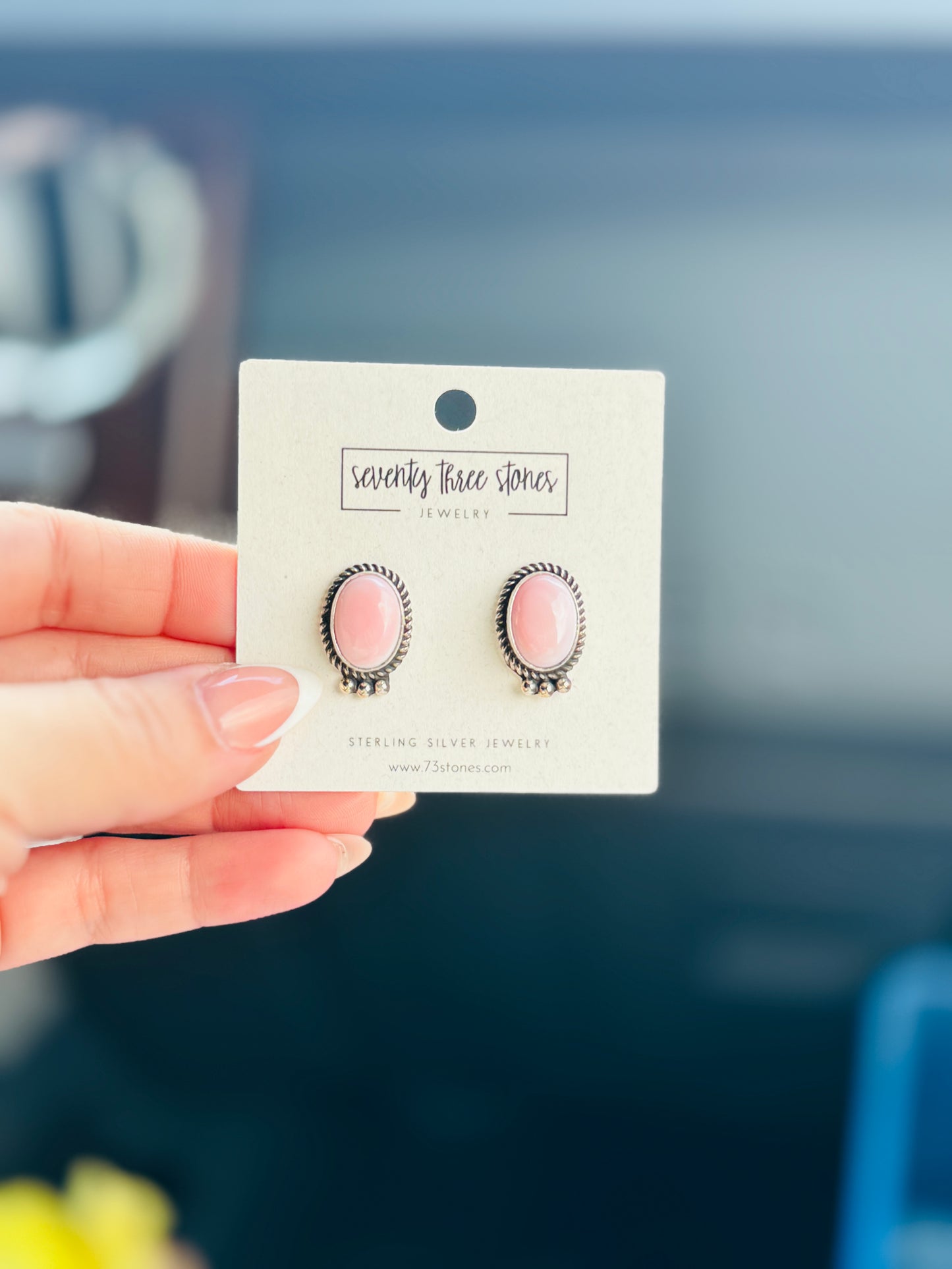 Pink Conch studs 03
