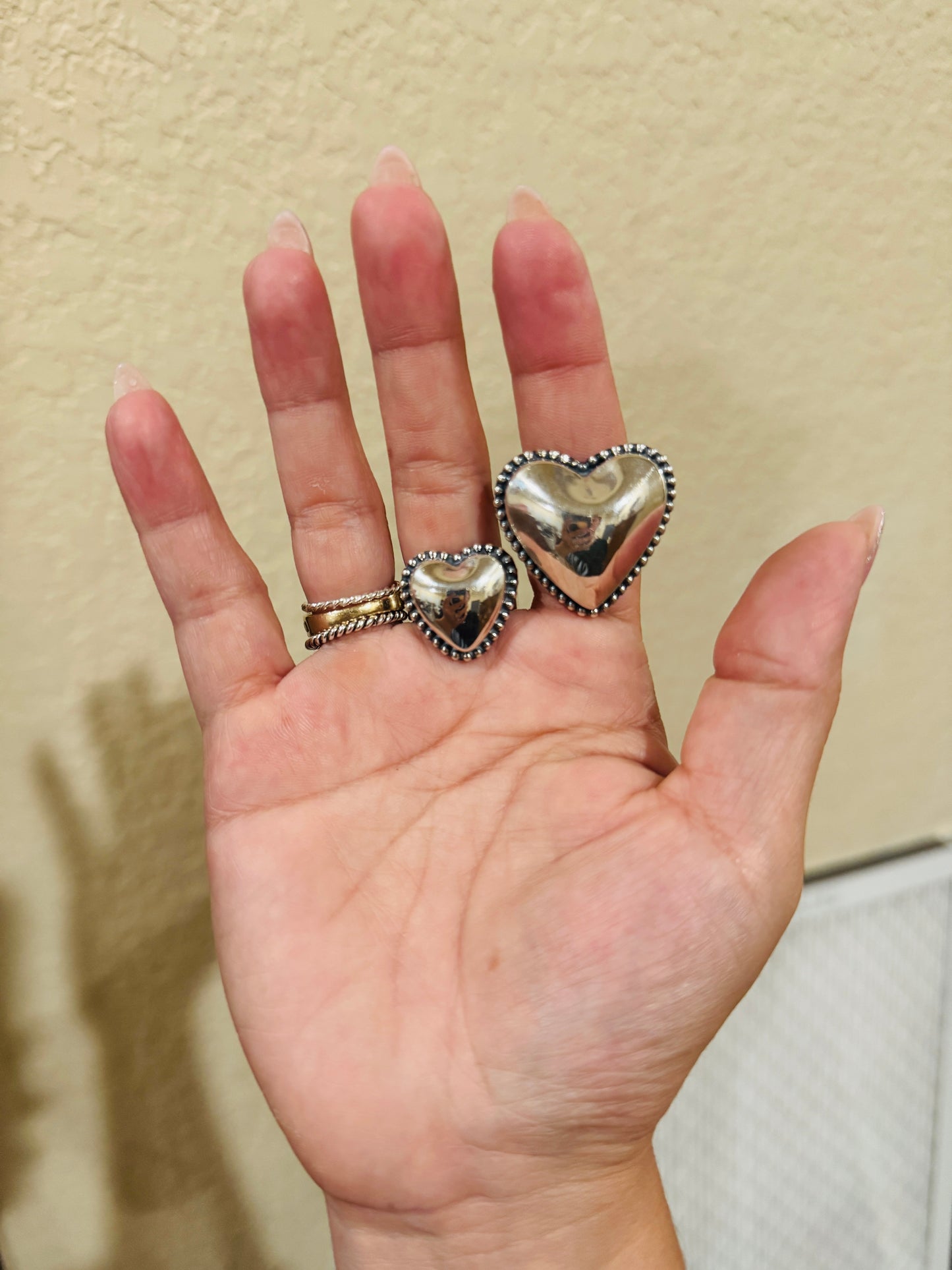Puffy Heart Ring Small - Adjustable
