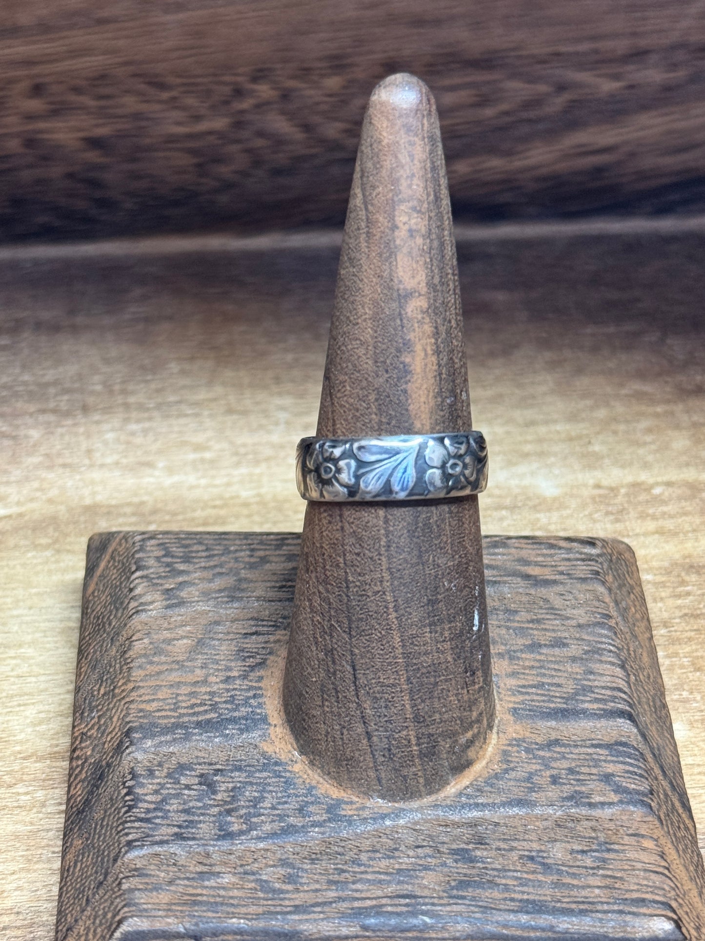 Tooled Flower Ring
