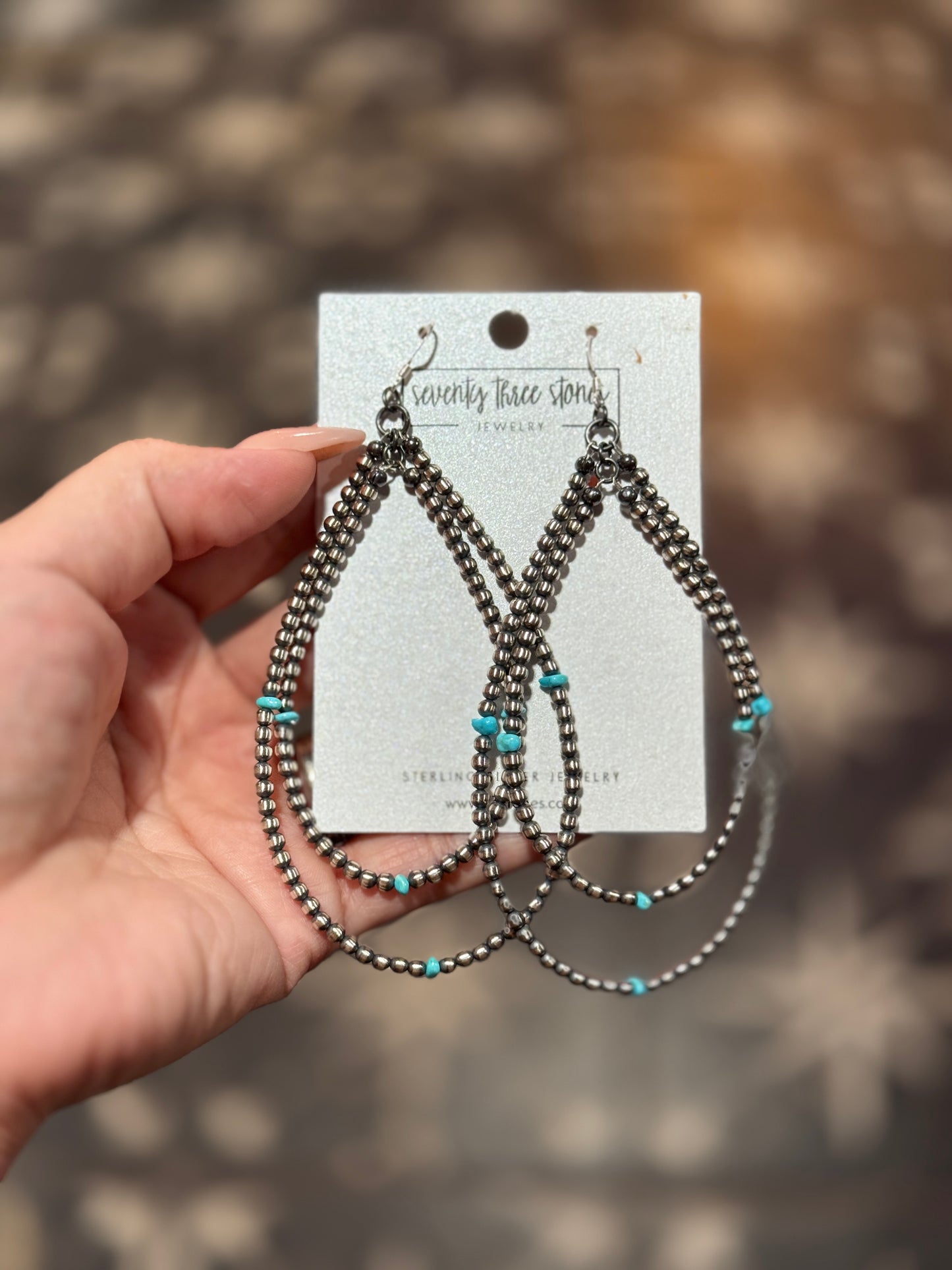 Double Teardrop 4” + Turquoise