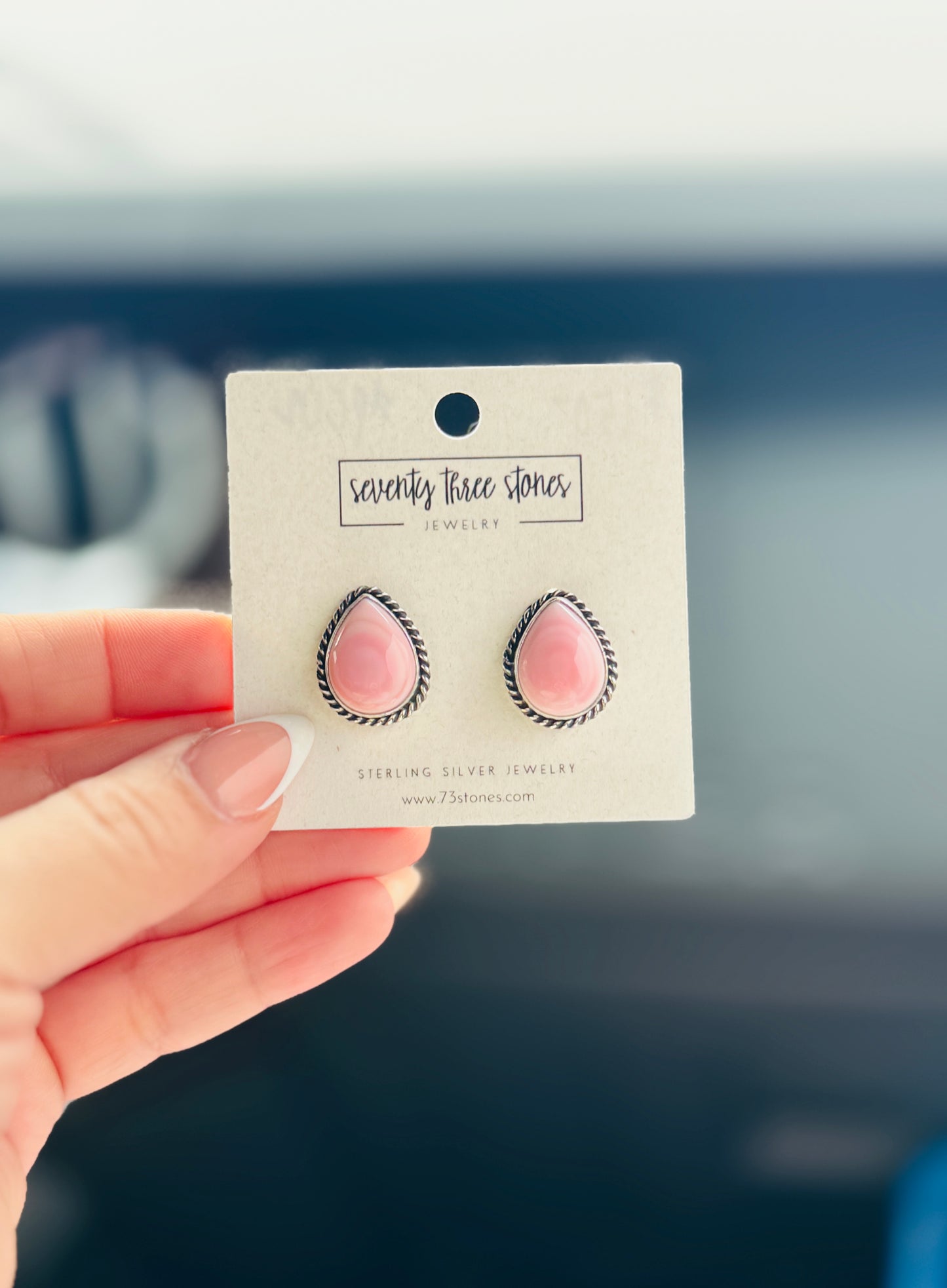 Pink Conch studs 02