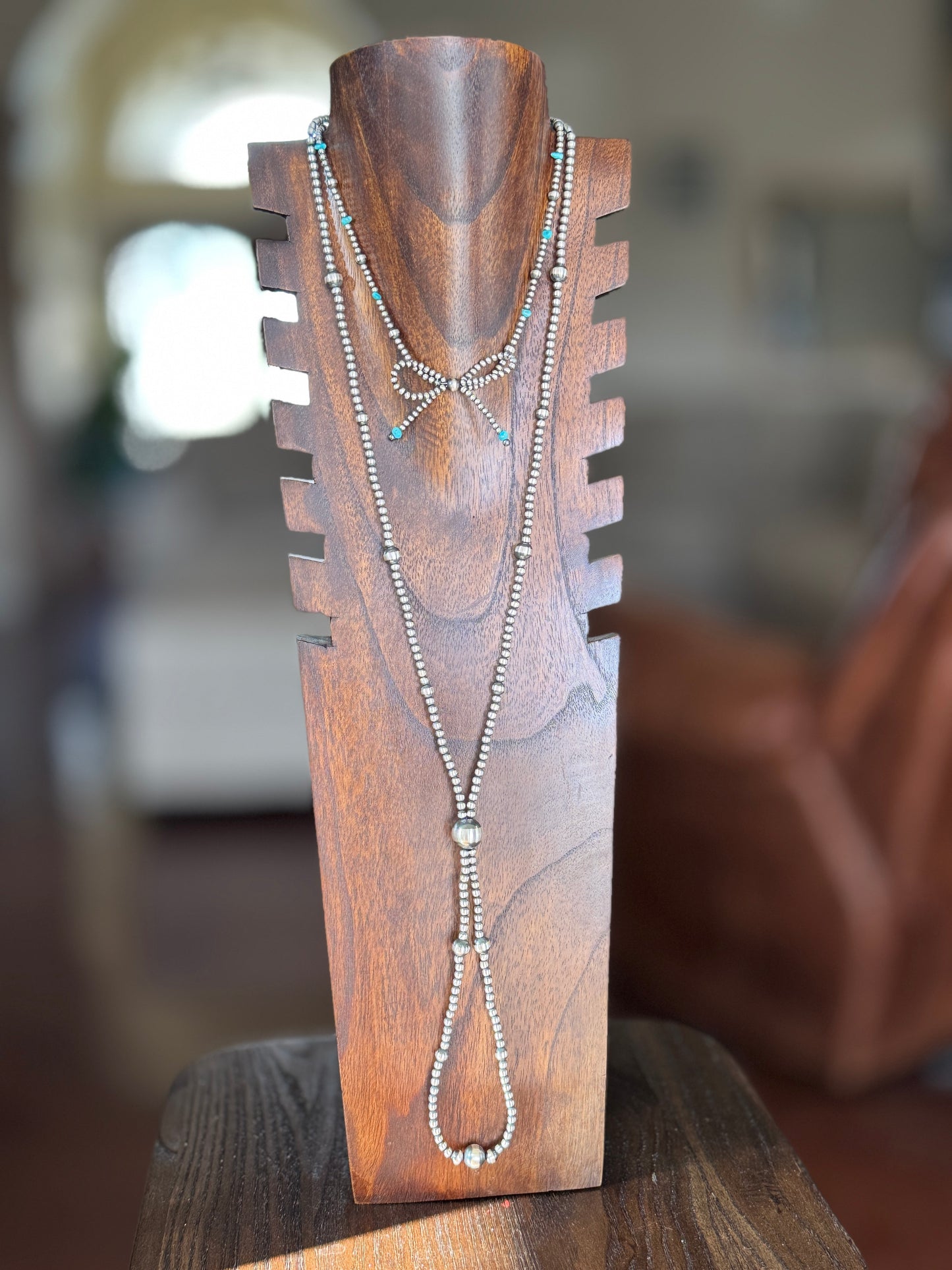 30” Sterling Pearl Lariat Necklace