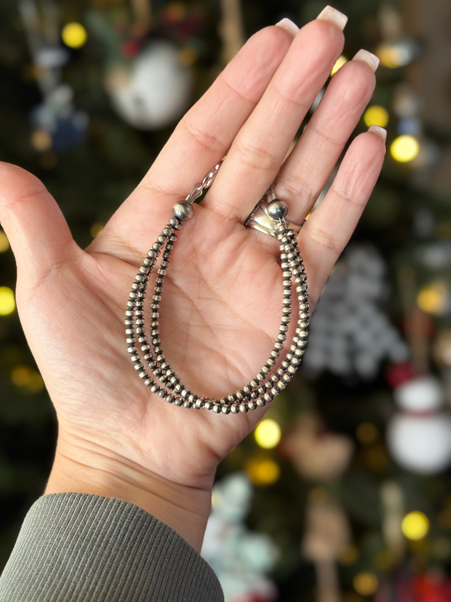 Triple strand Pearl bracelet 3mm