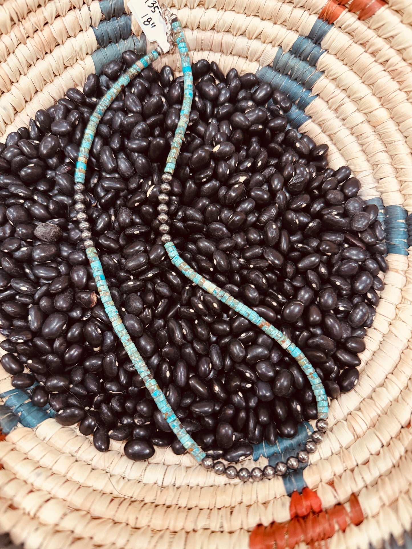 4mm Turquoise + Navajopearl