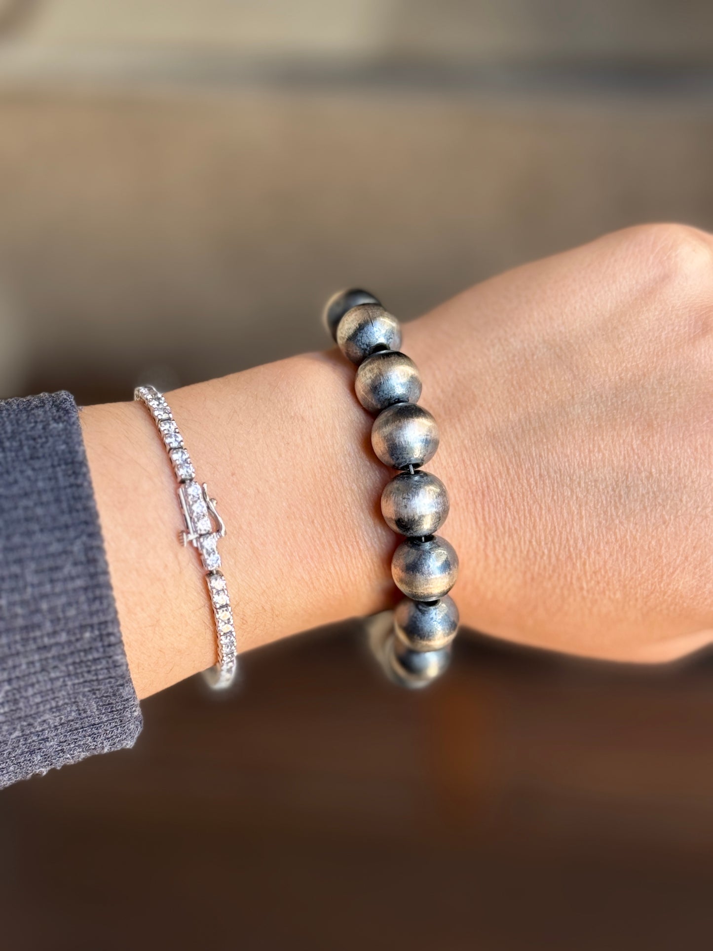 12mm Navajo Pearl Style Bracelet