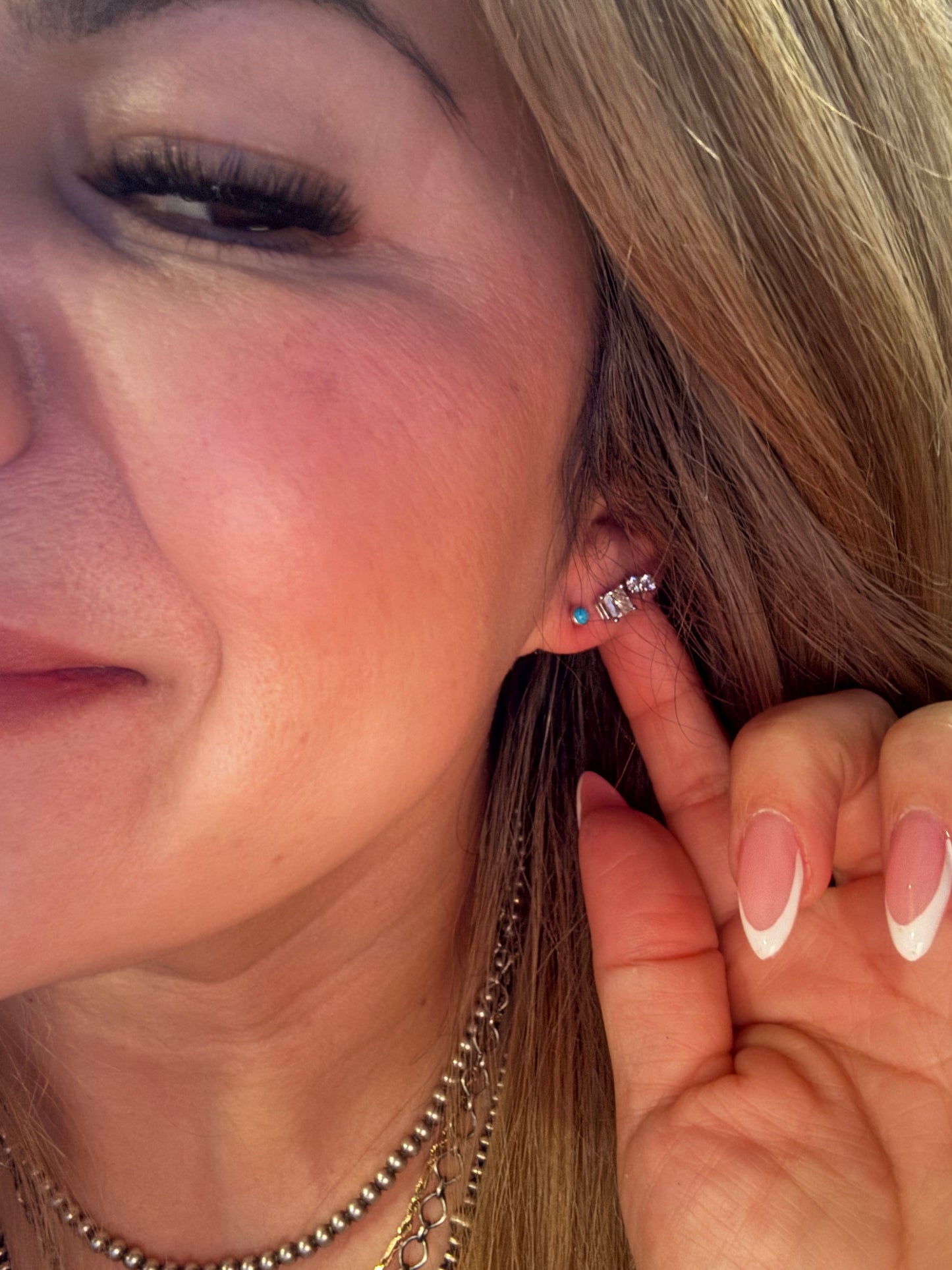 The Tiniest Turquoise stud