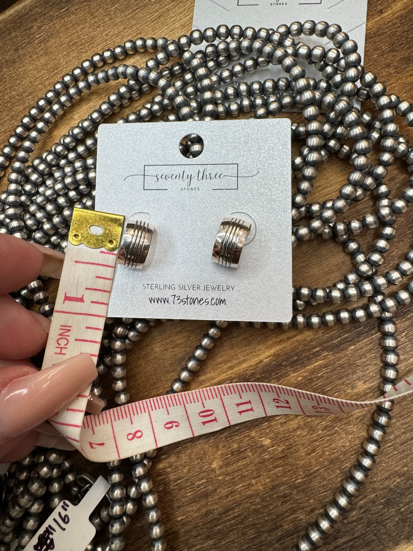 Sterling silver mini hoop 1/2”