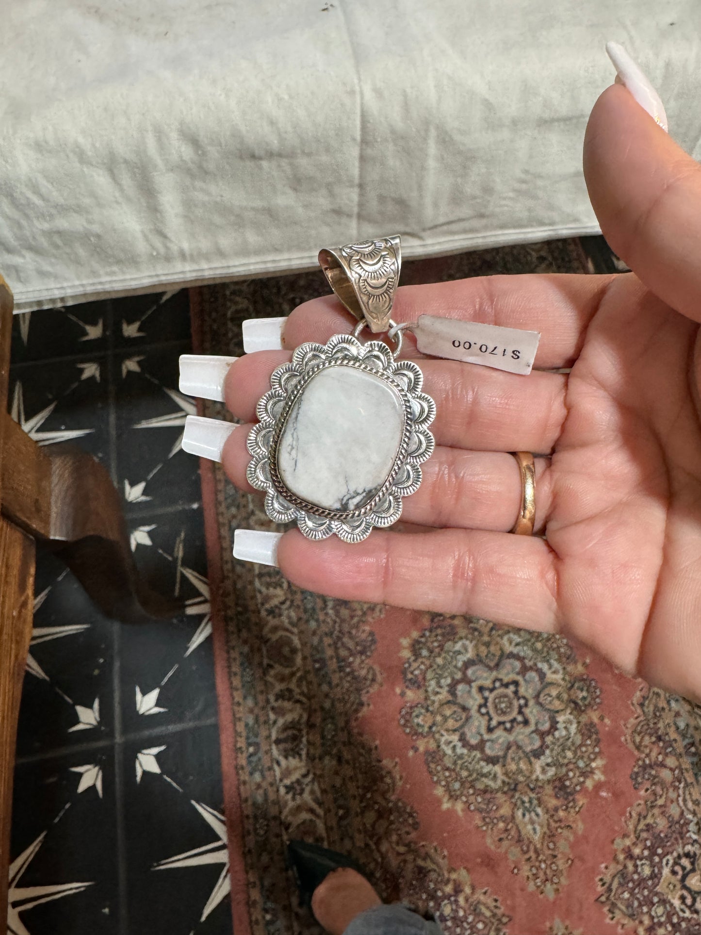 White Buffalo 2” Pendant A