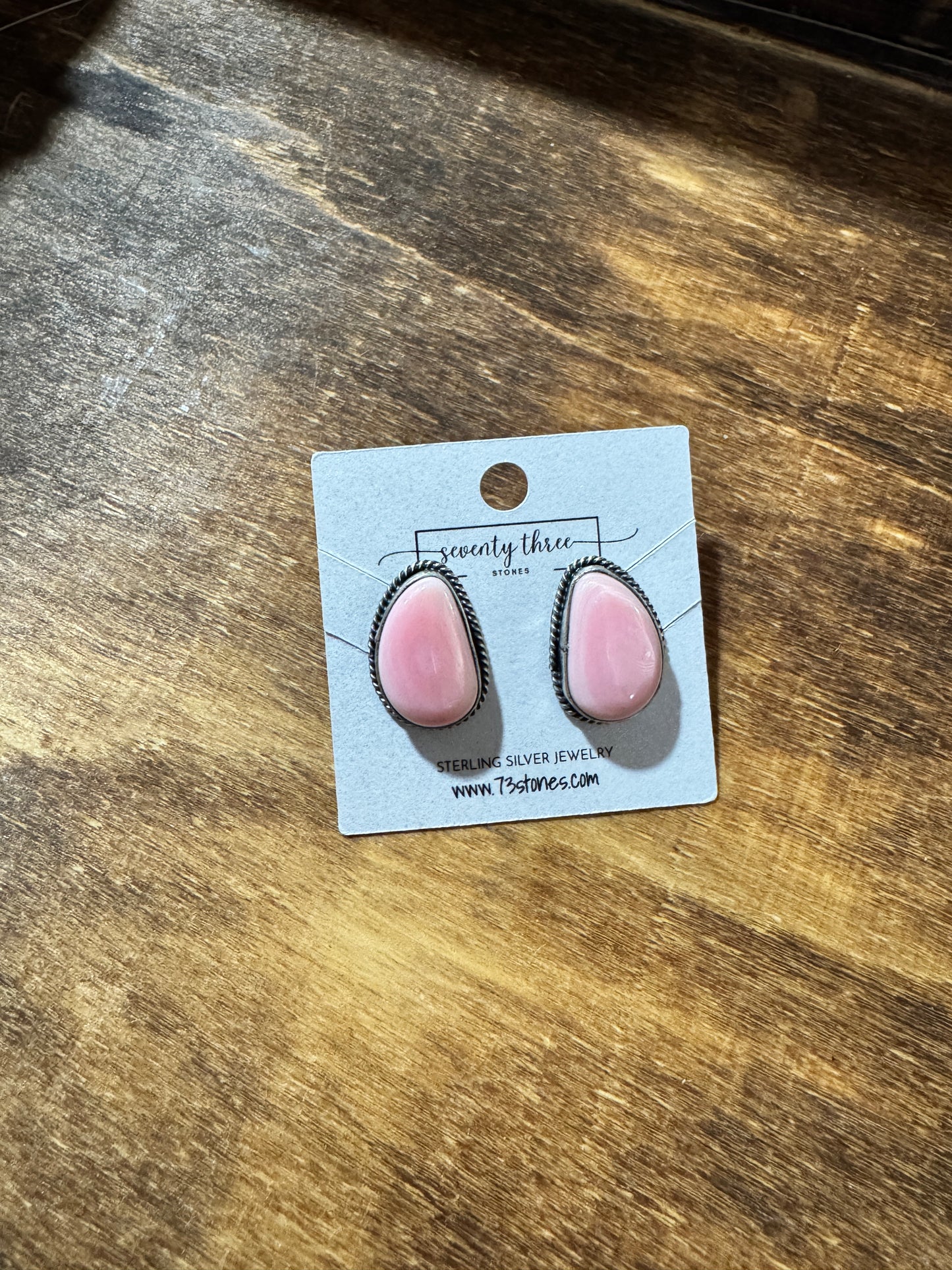 Pink Conch 1” Studs