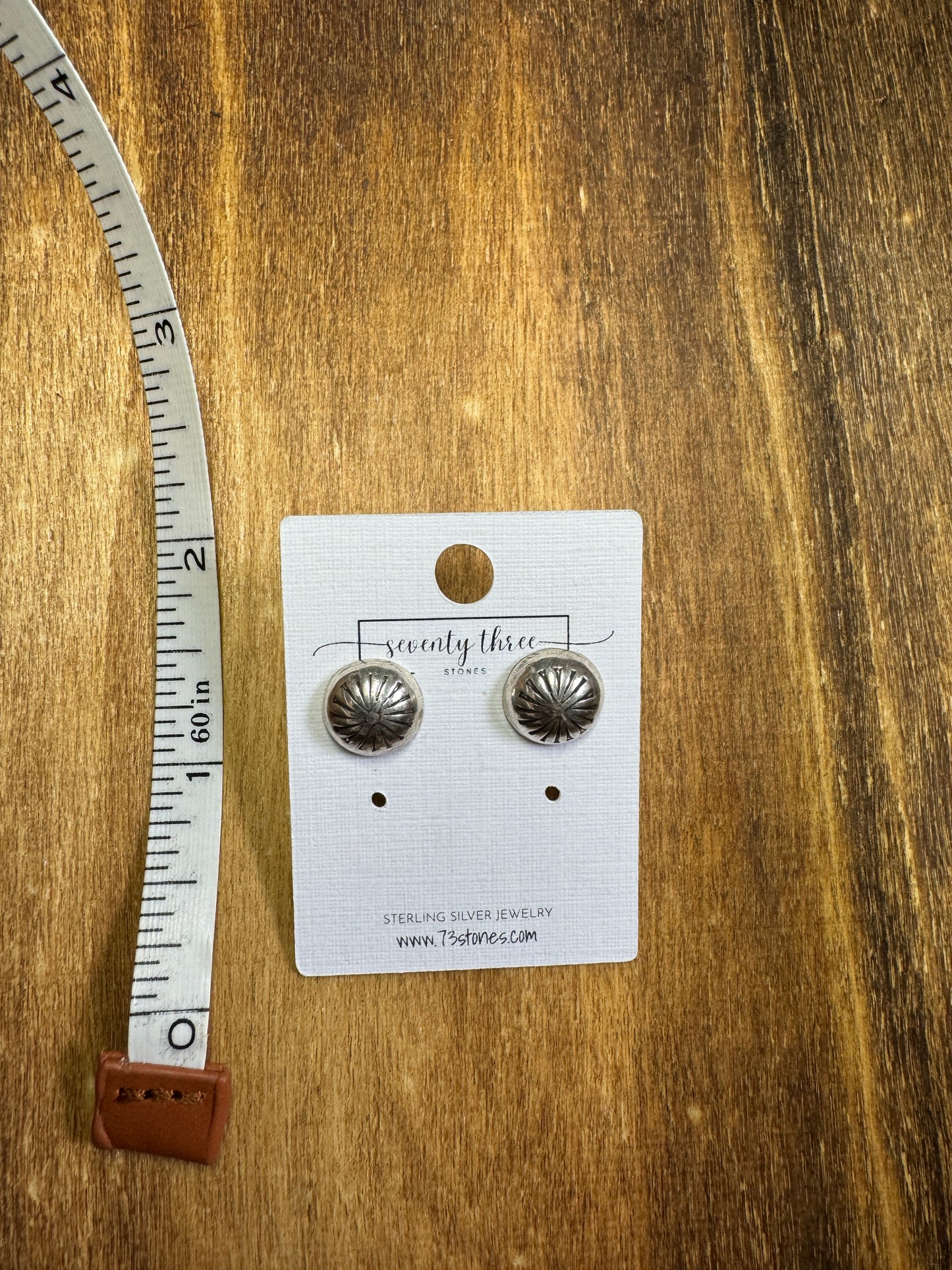 Sterling button studs