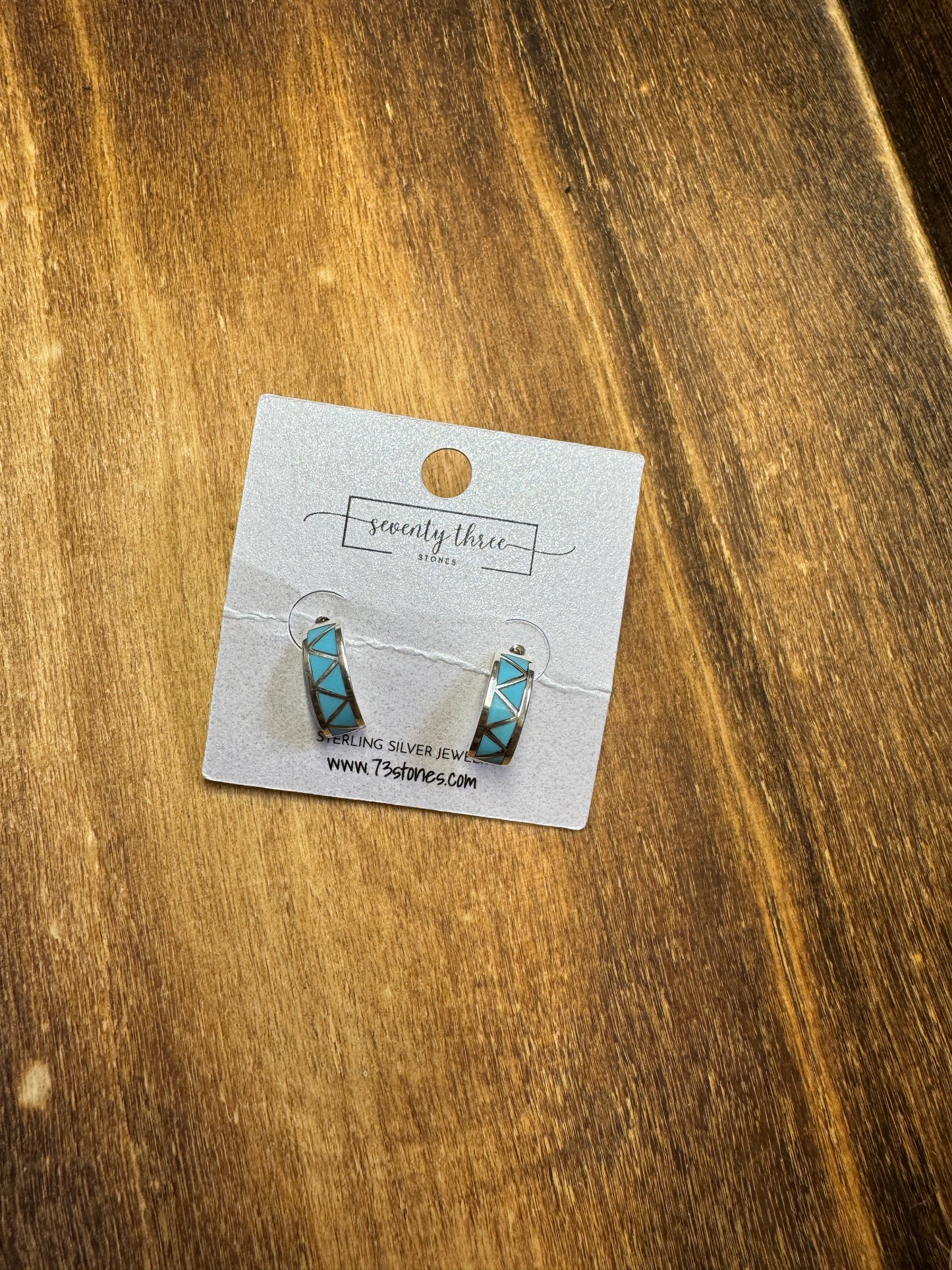 Zuni Inlay Turquoise Earrings
