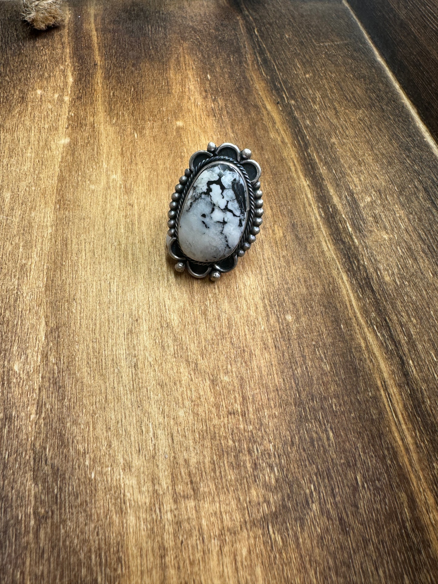 White Buffalo adjustable ring