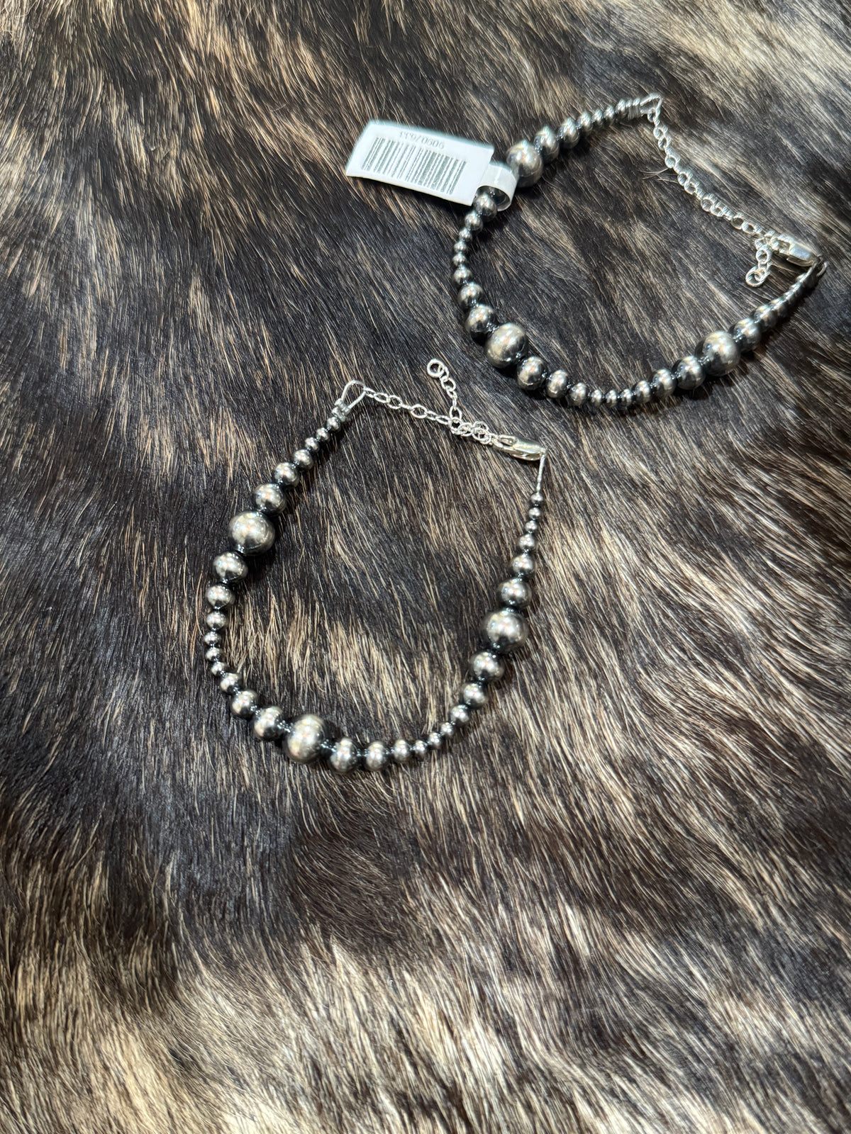 Graduated Sterling Pearl bracelet