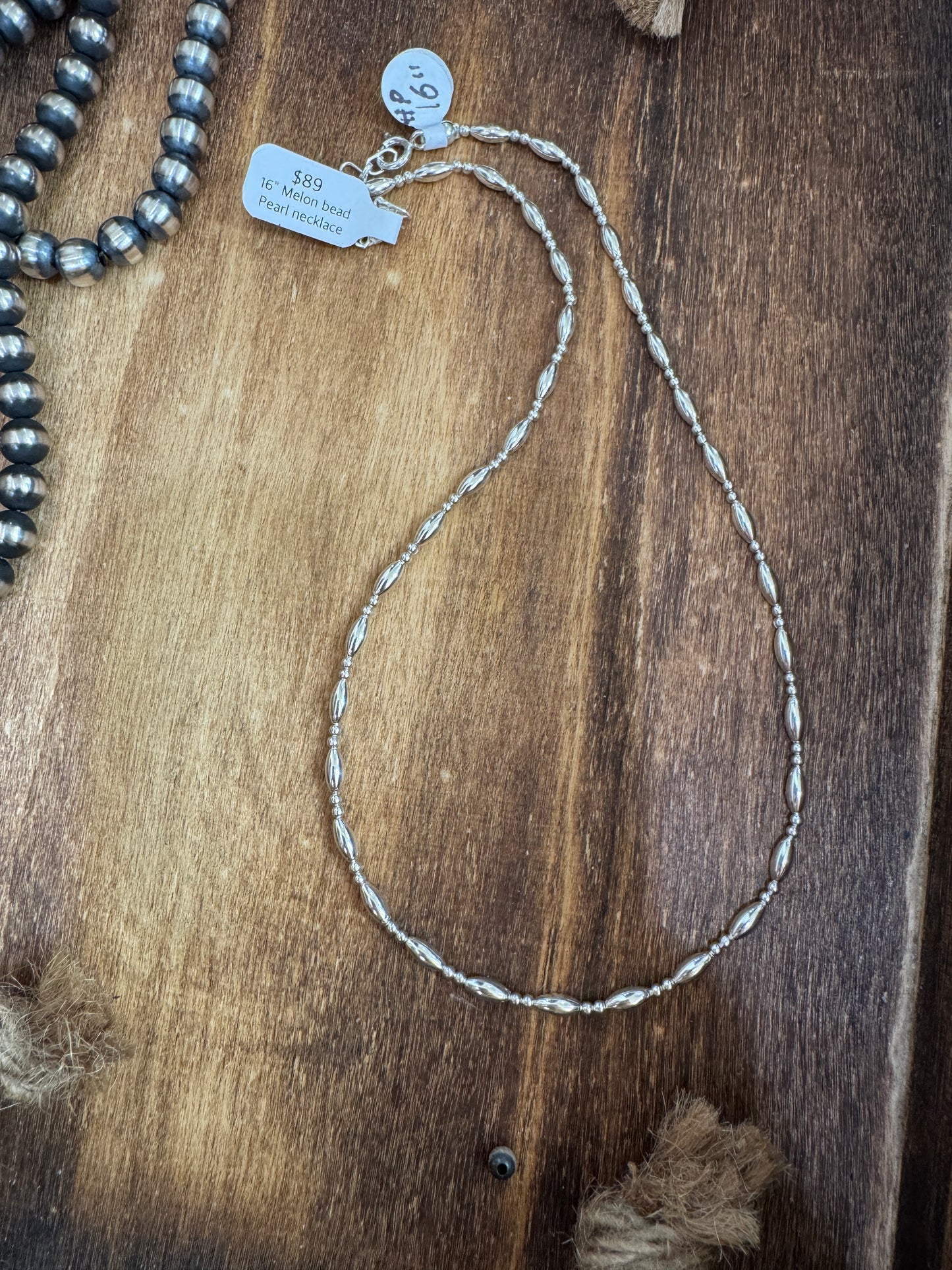 Melon Bead necklace 18” 3mm