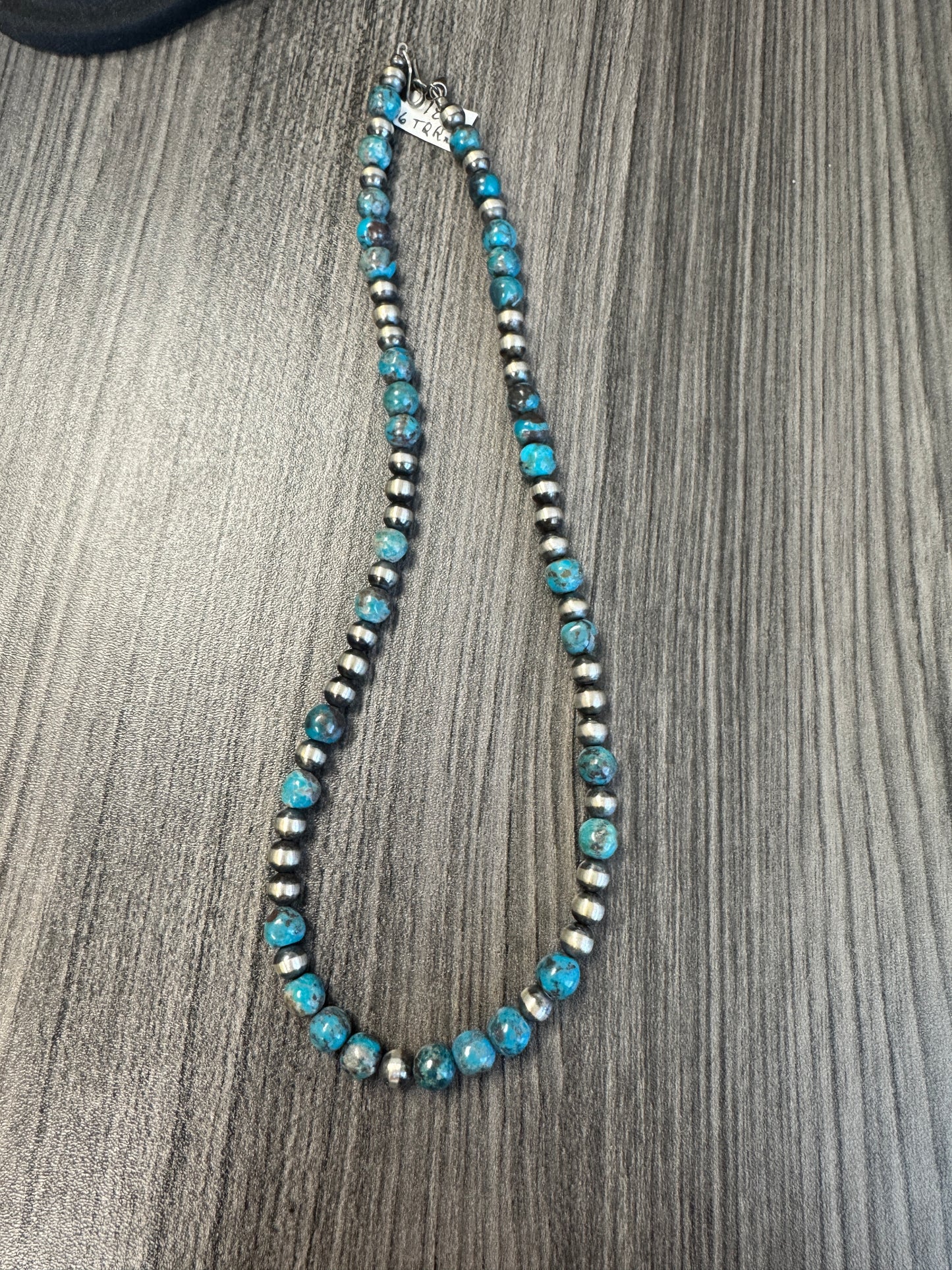 6mm + Turquoise Round Necklace