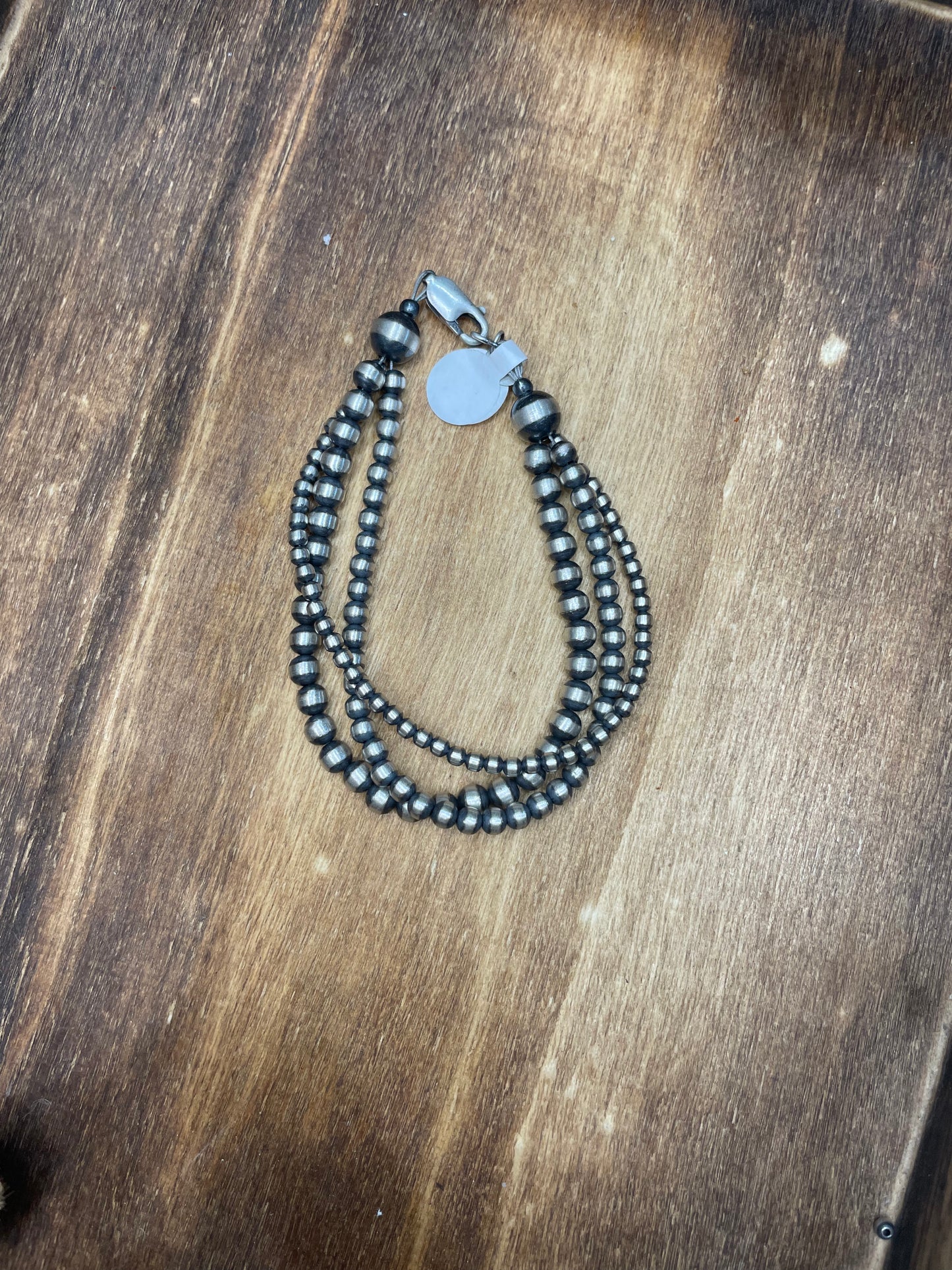 Triple strand Pearl bracelet 3mm,4mm,5mm