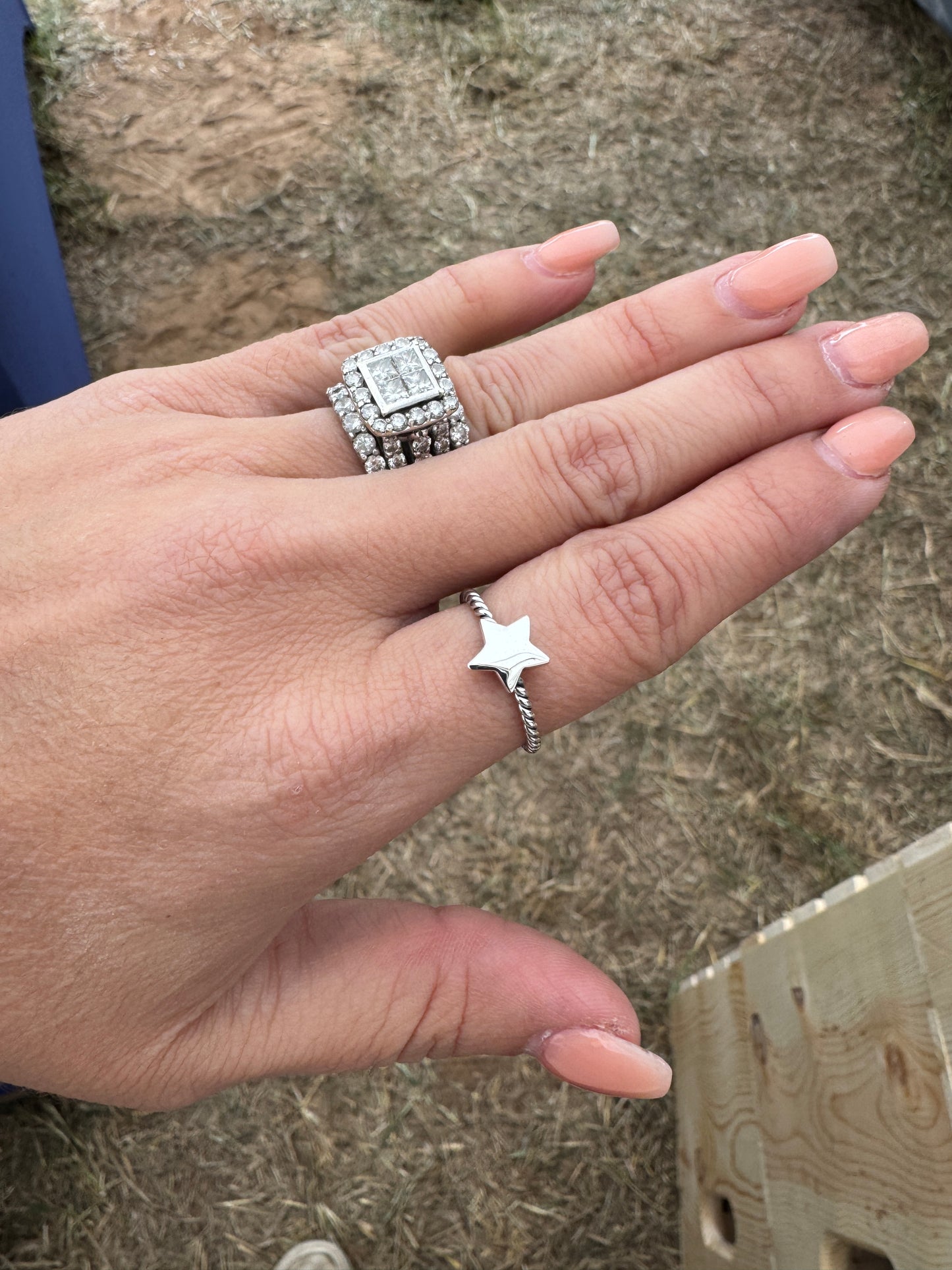 Twist Rope Star Ring