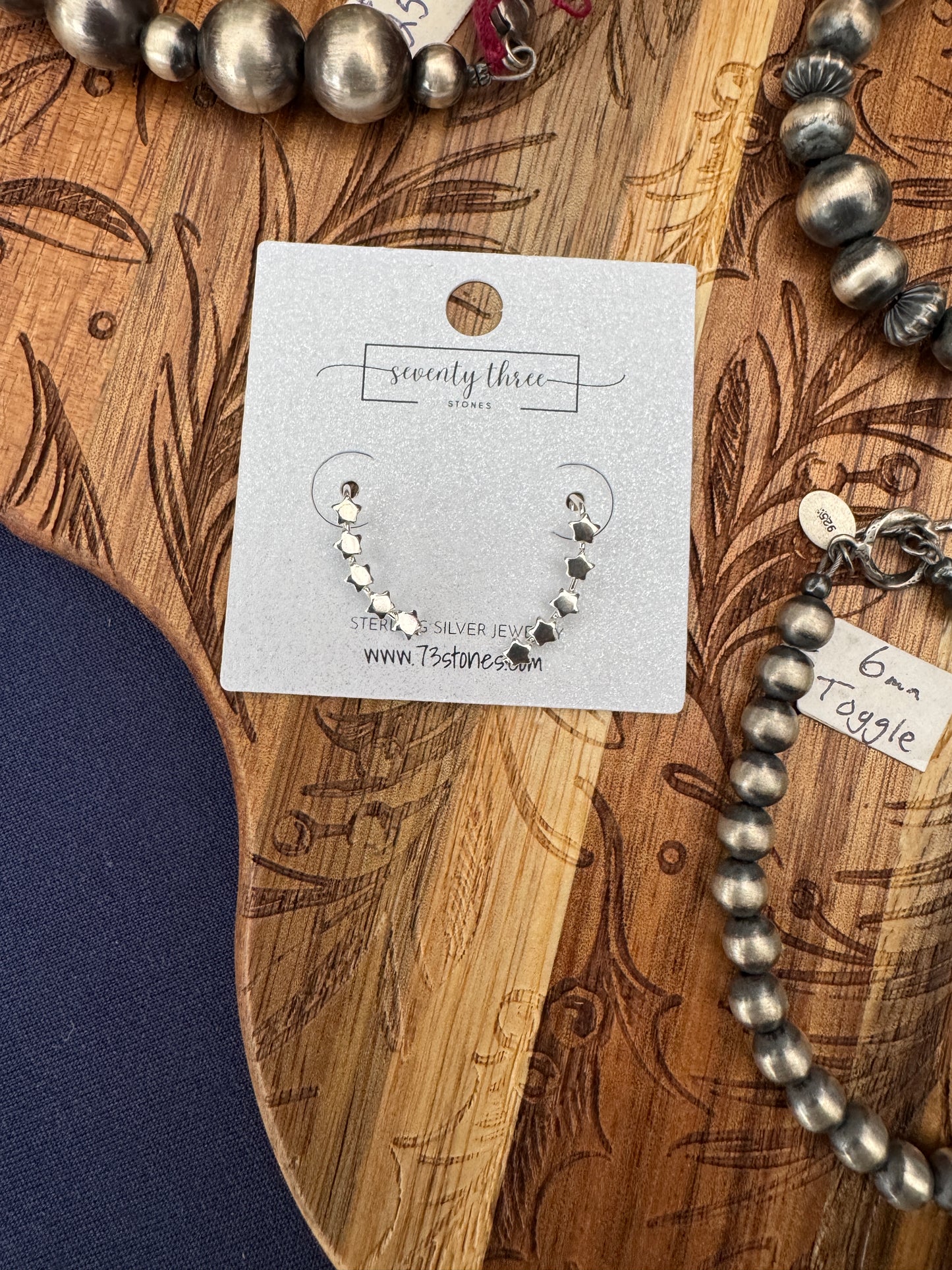 Ear Crawler Star Earrings