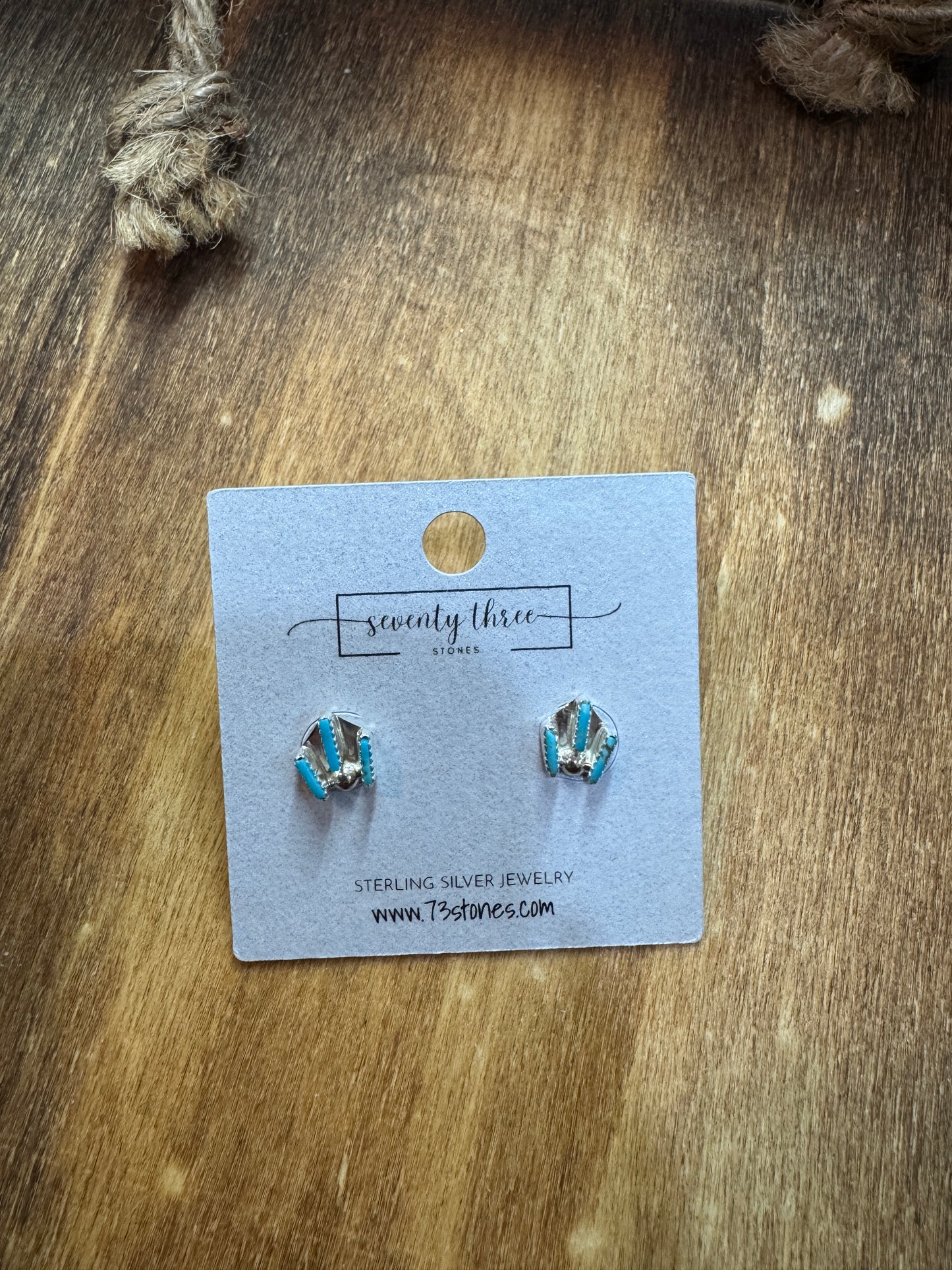 Mini Needlepoint stud earrings
